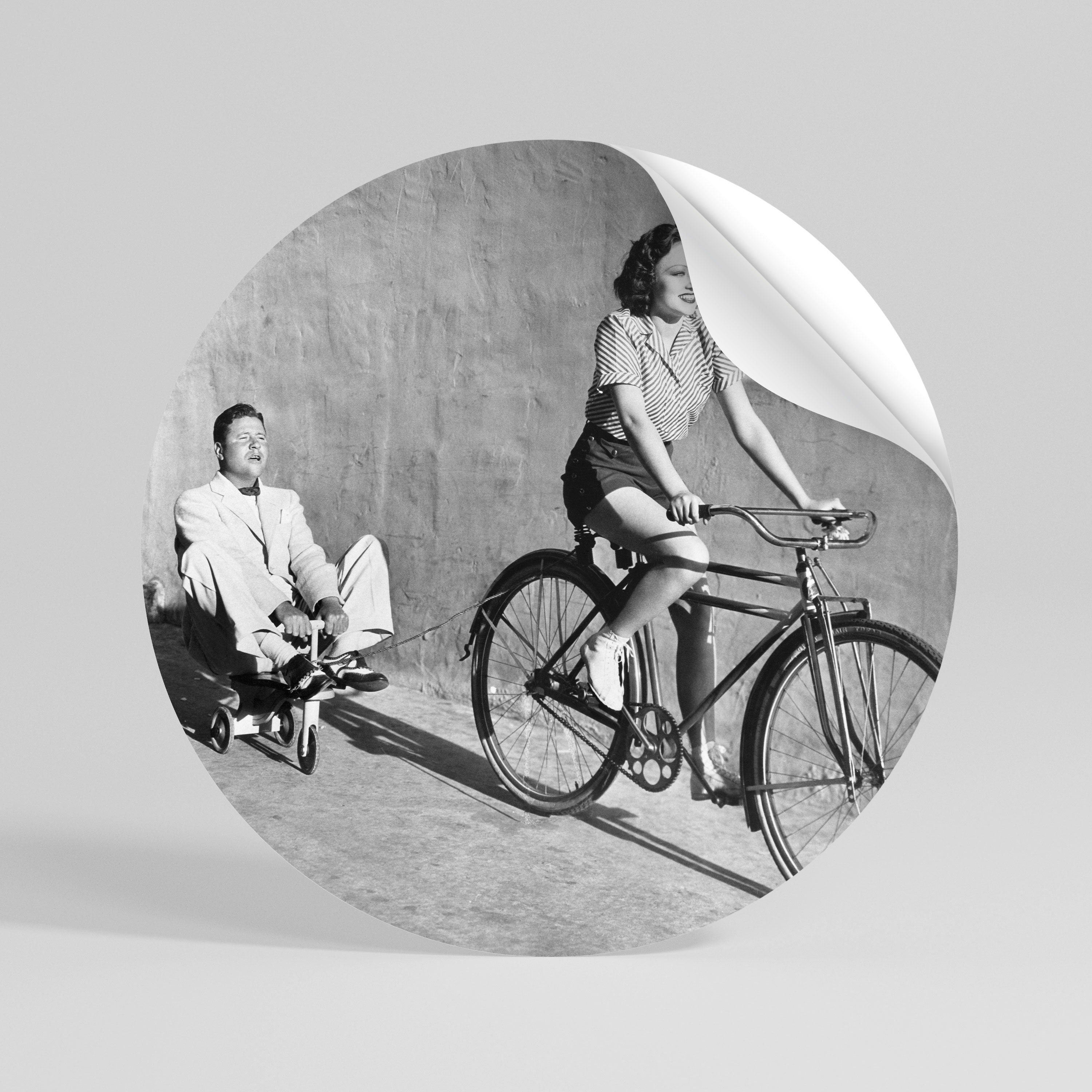 HAPPY JOURNEY Naklejka okrągła