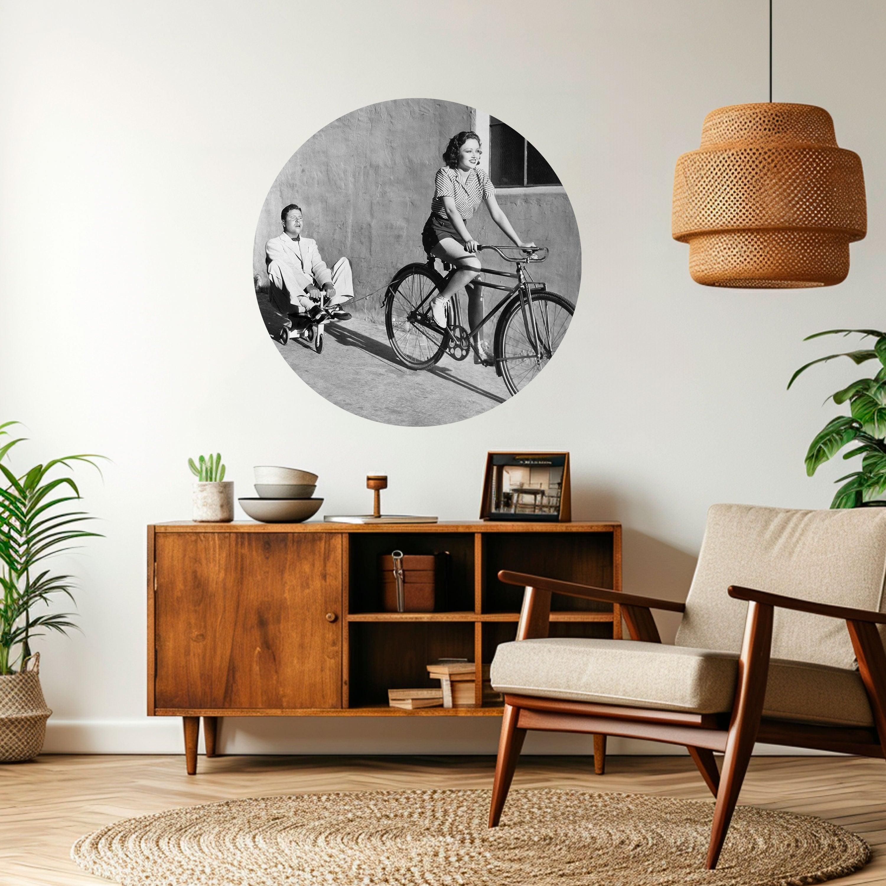 HAPPY JOURNEY Naklejka okrągła