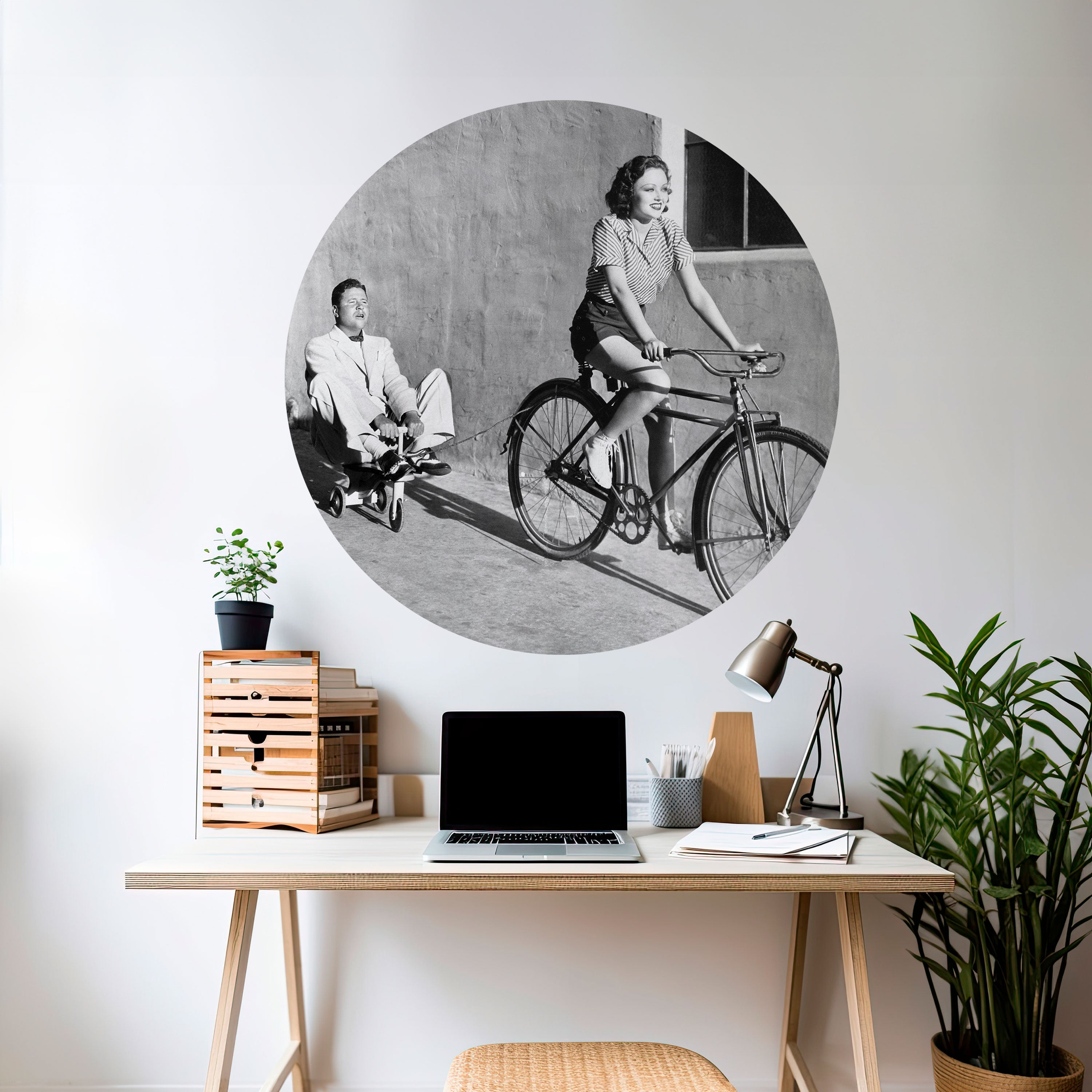 HAPPY JOURNEY Naklejka okrągła