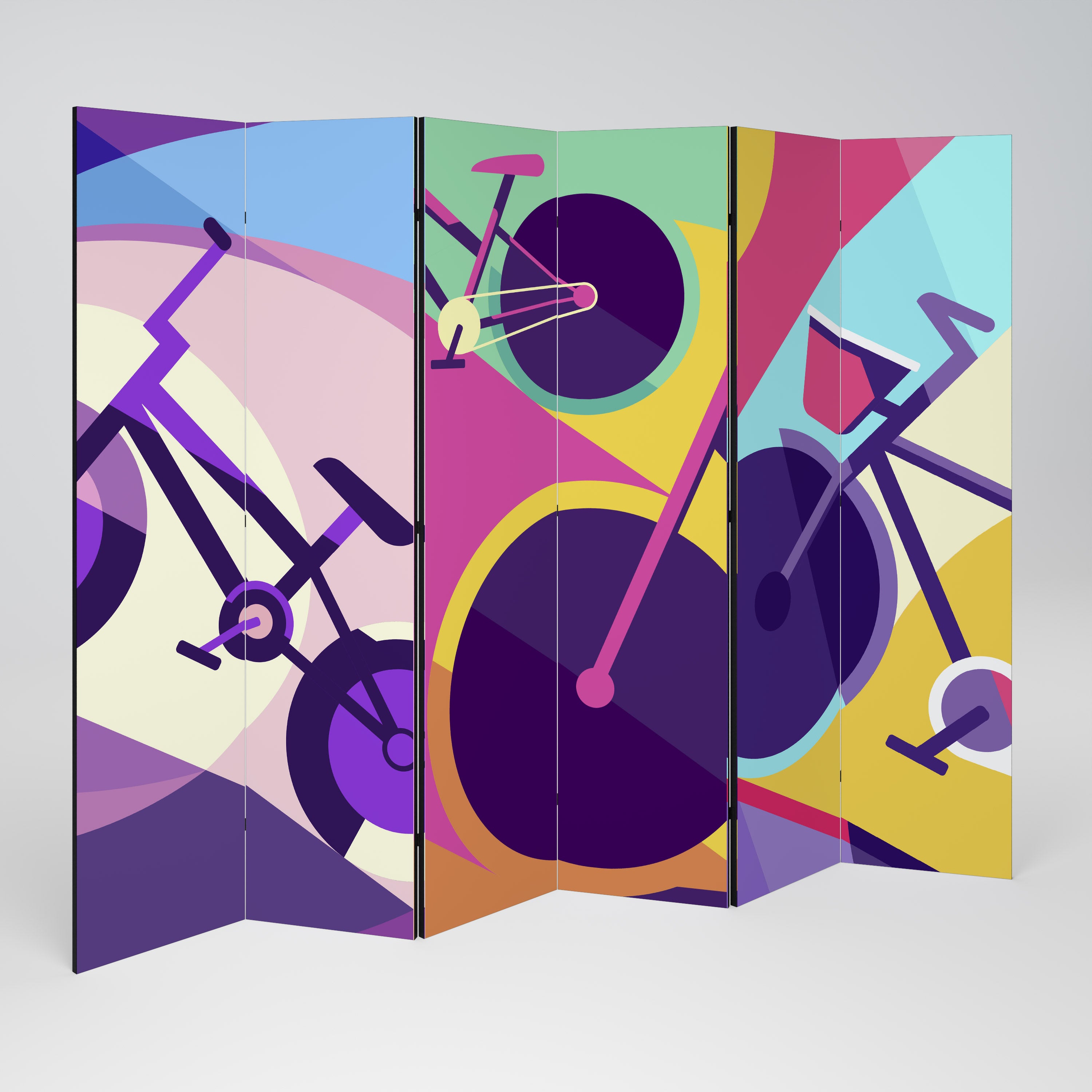 BIKE DREAMS Dekoracyjny parawan 6-skrzydłowy