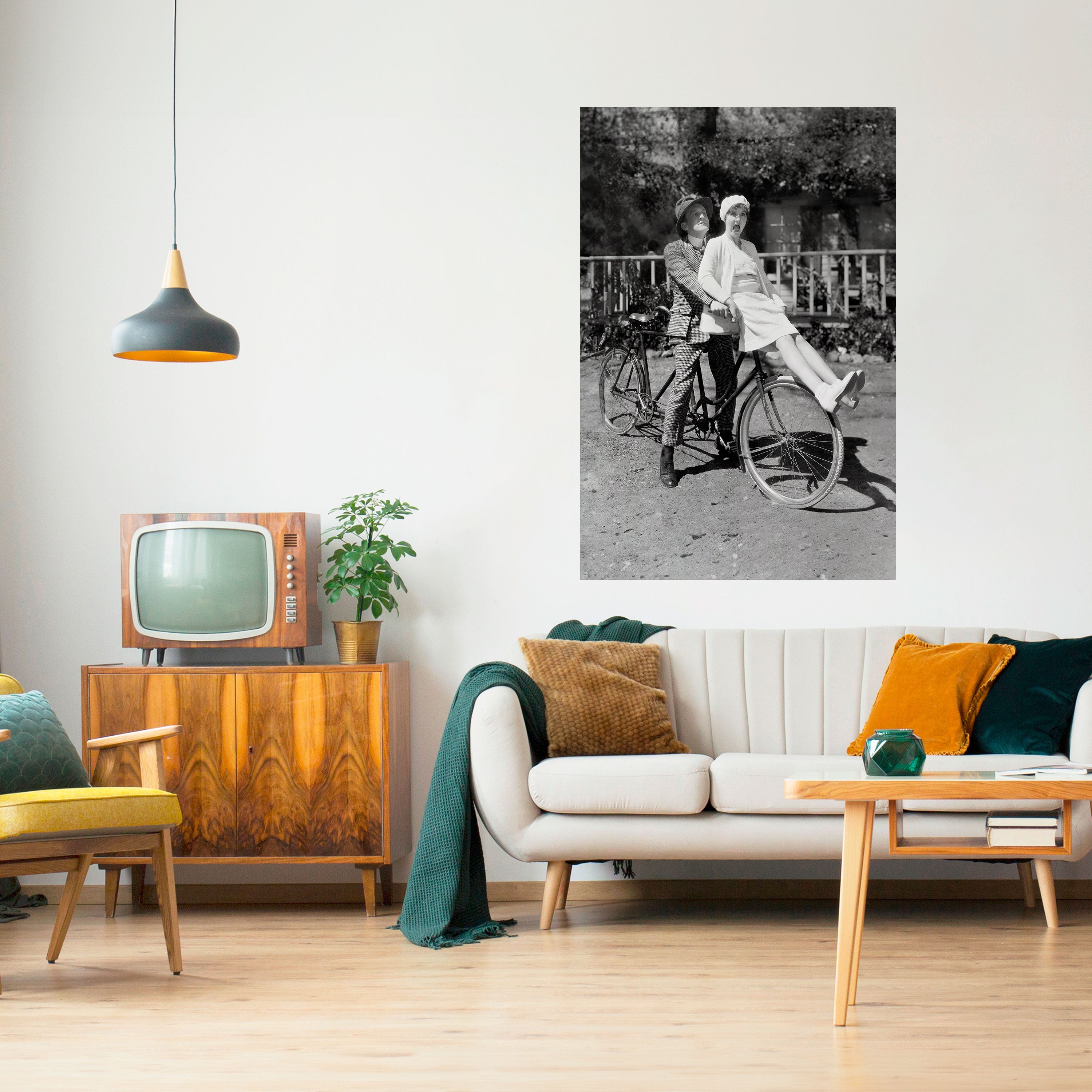 RIDING THROUGH TIME Naklejka/Plakat pionowy