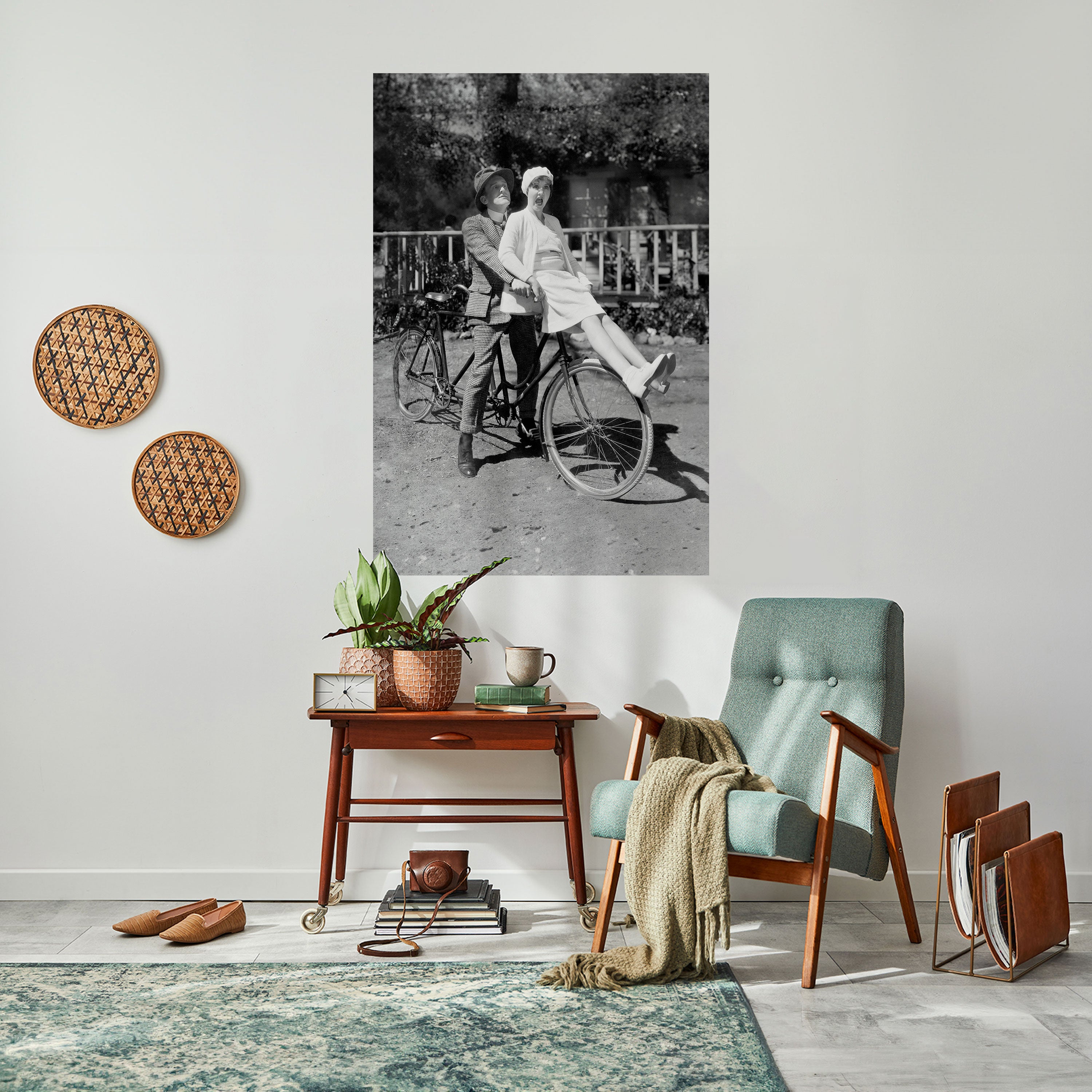 RIDING THROUGH TIME Naklejka/Plakat pionowy