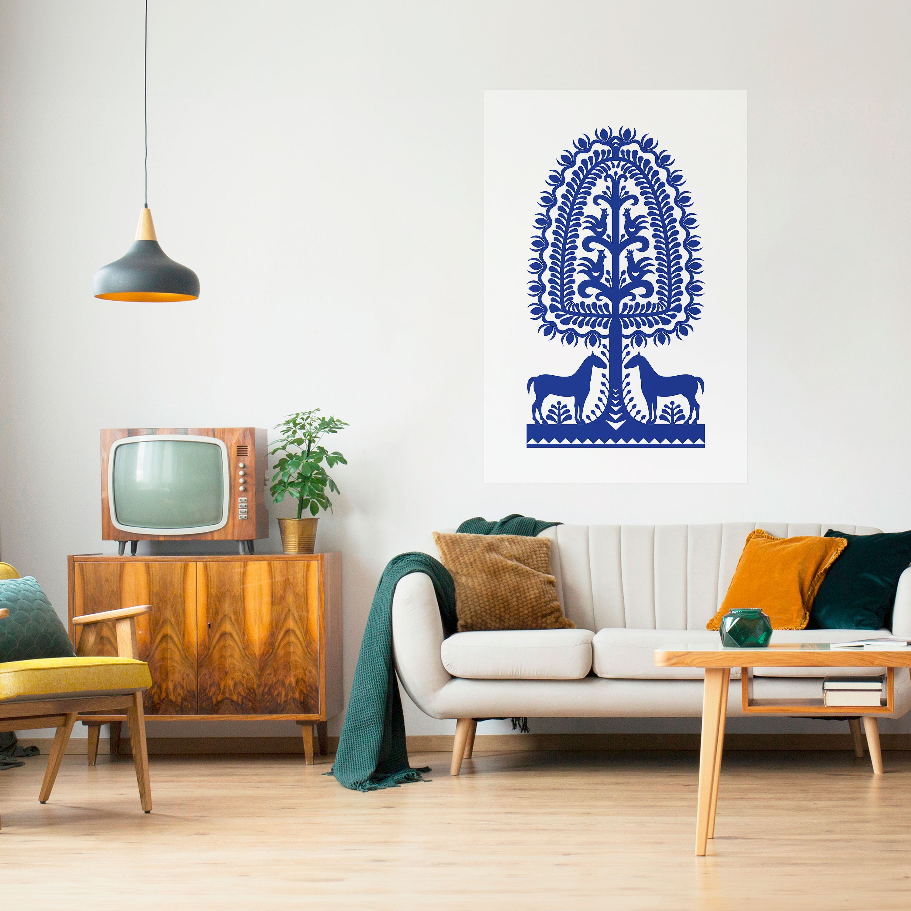 POLISH FOLK ART Naklejka/Plakat pionowy