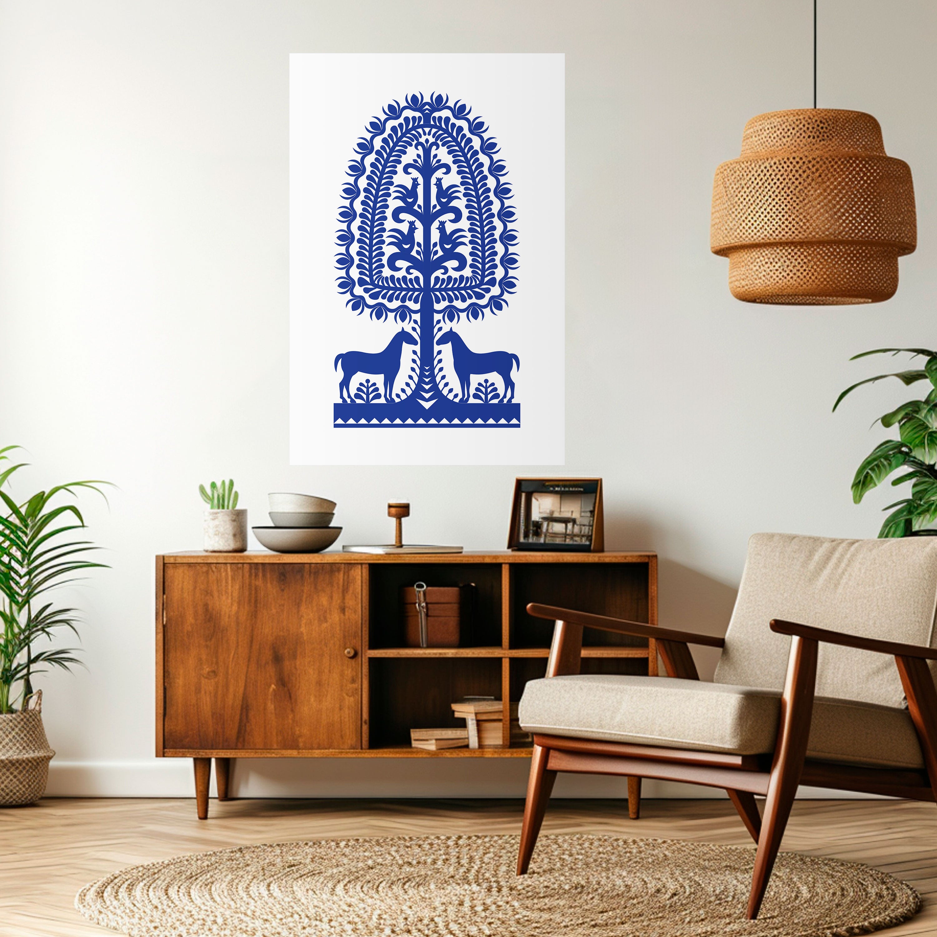 POLISH FOLK ART Naklejka/Plakat pionowy