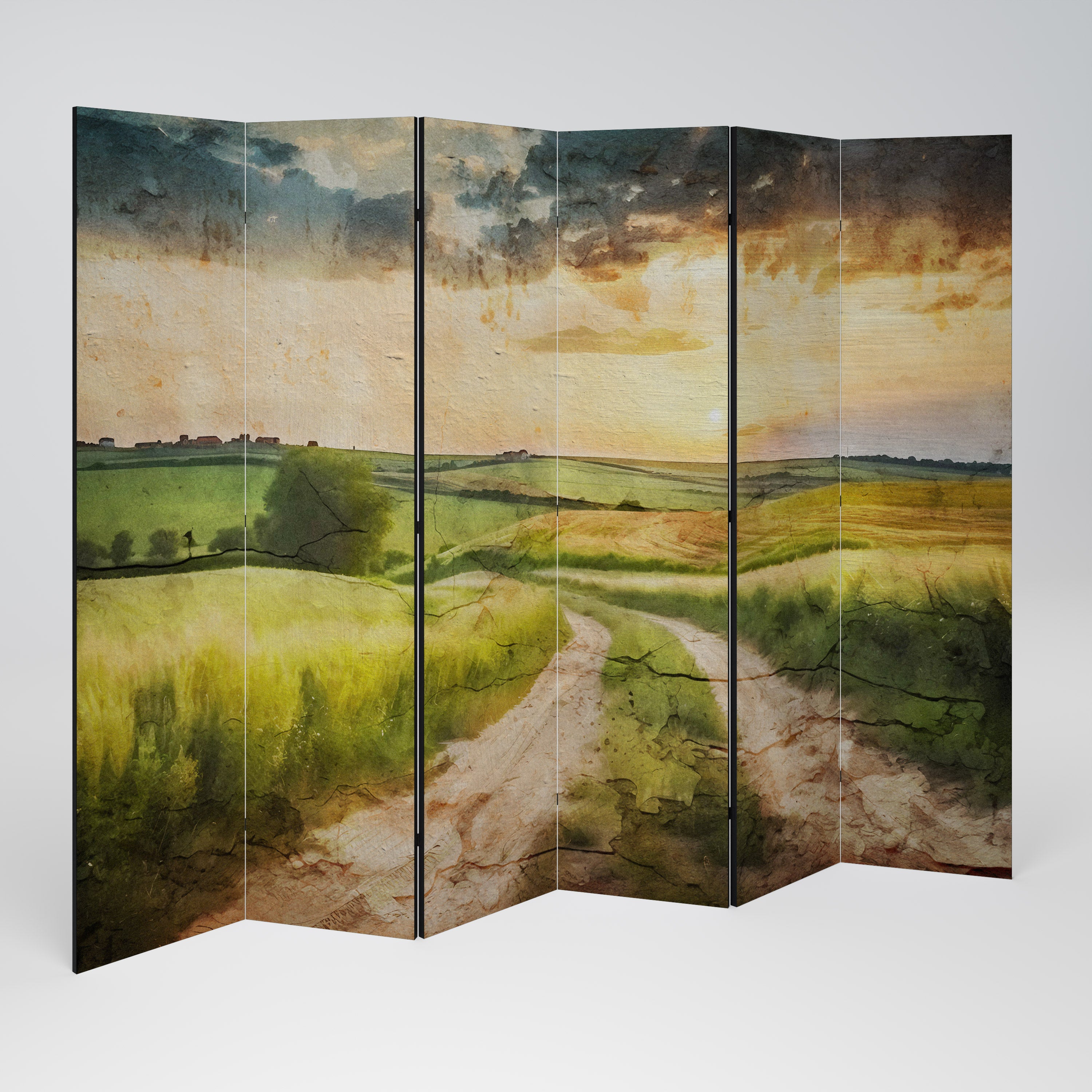 SUNSET PATH Dekoracyjny parawan 6-skrzydłowy