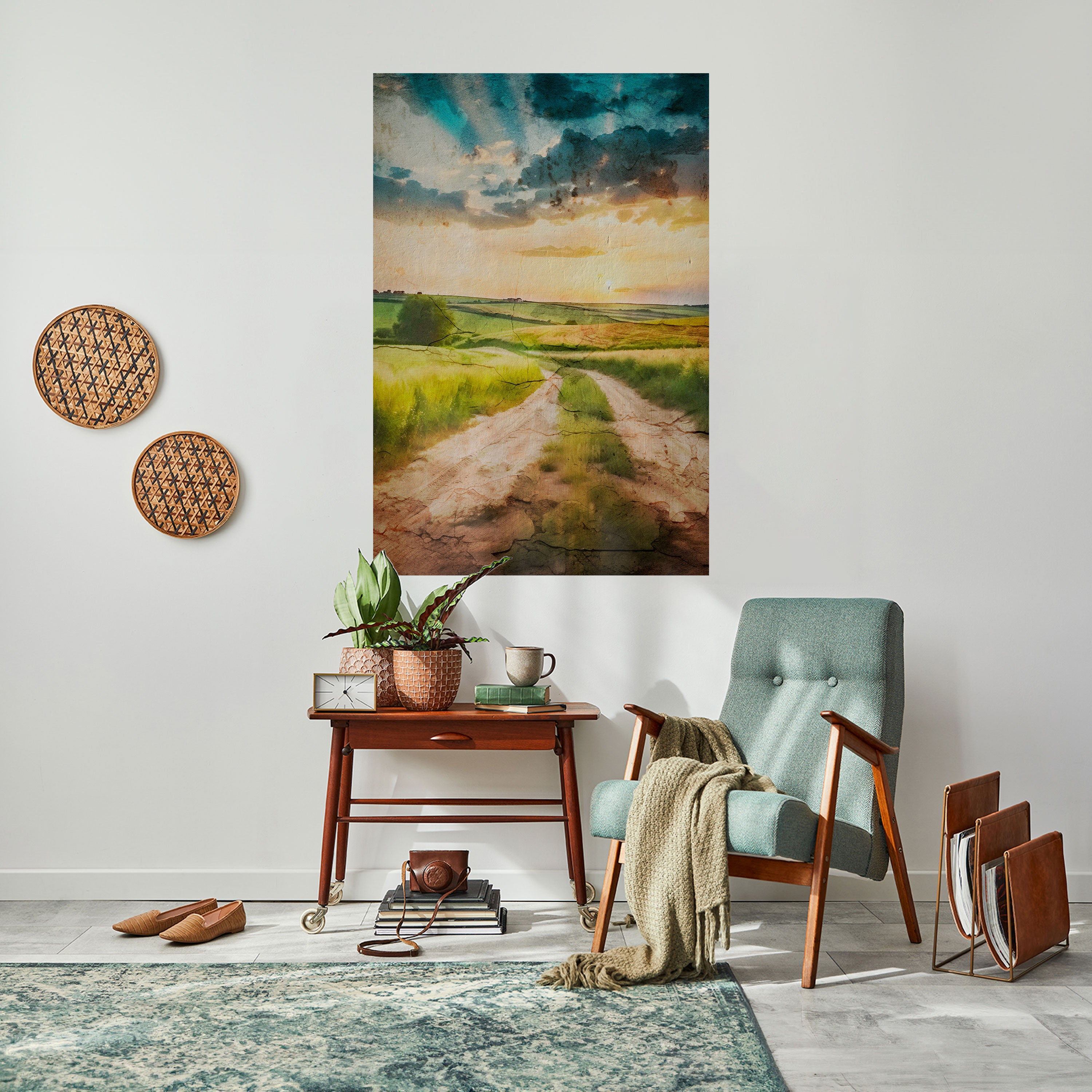 SUNSET PATH Naklejka/Plakat pionowy