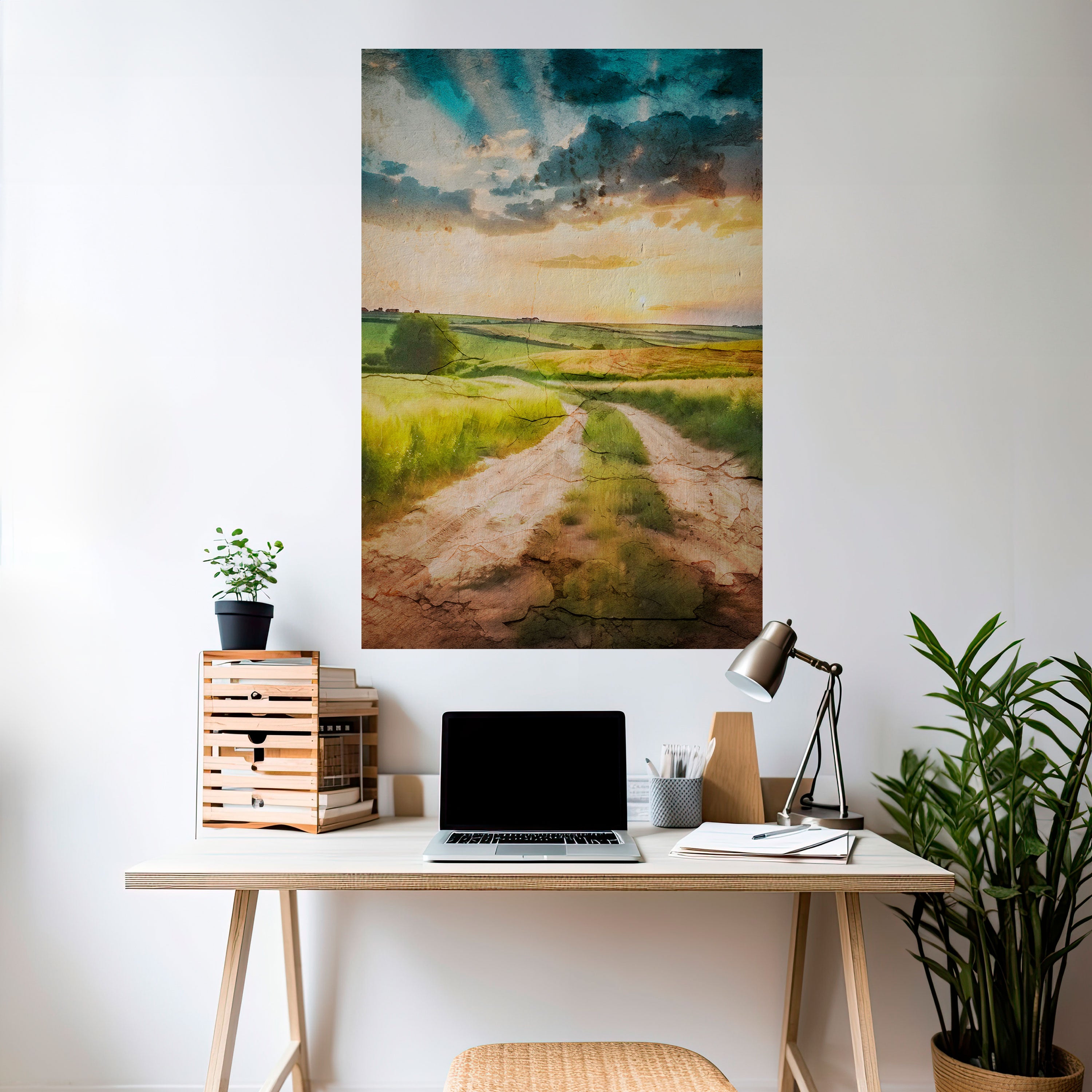 SUNSET PATH Naklejka/Plakat pionowy