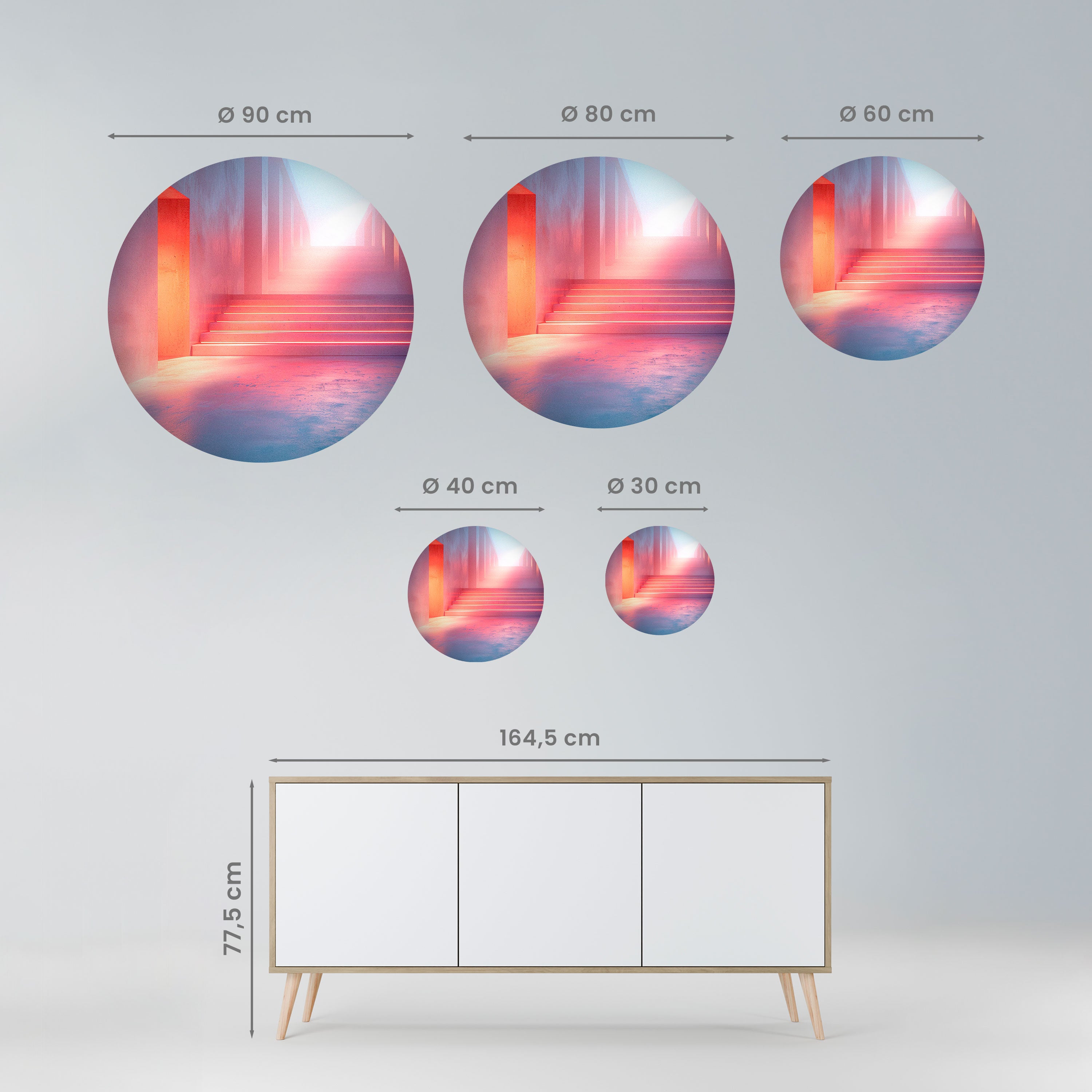 BRIGHT DIRECTION Naklejka okrągła