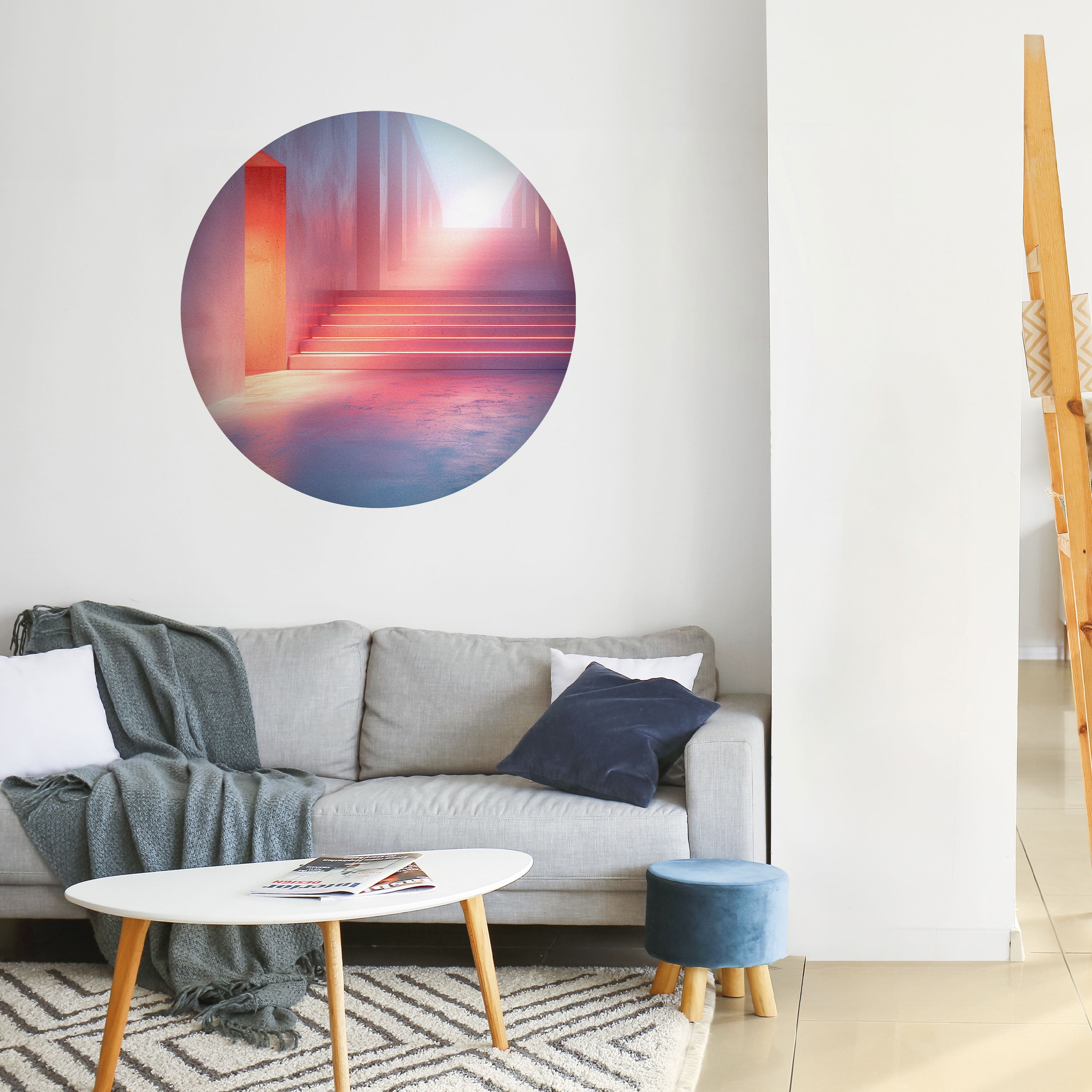 BRIGHT DIRECTION Naklejka okrągła