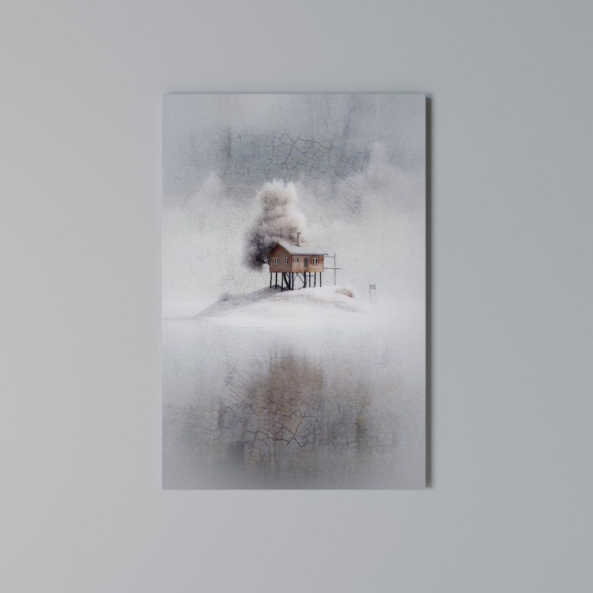 SILENT CABIN Pionowy obraz na płótnie