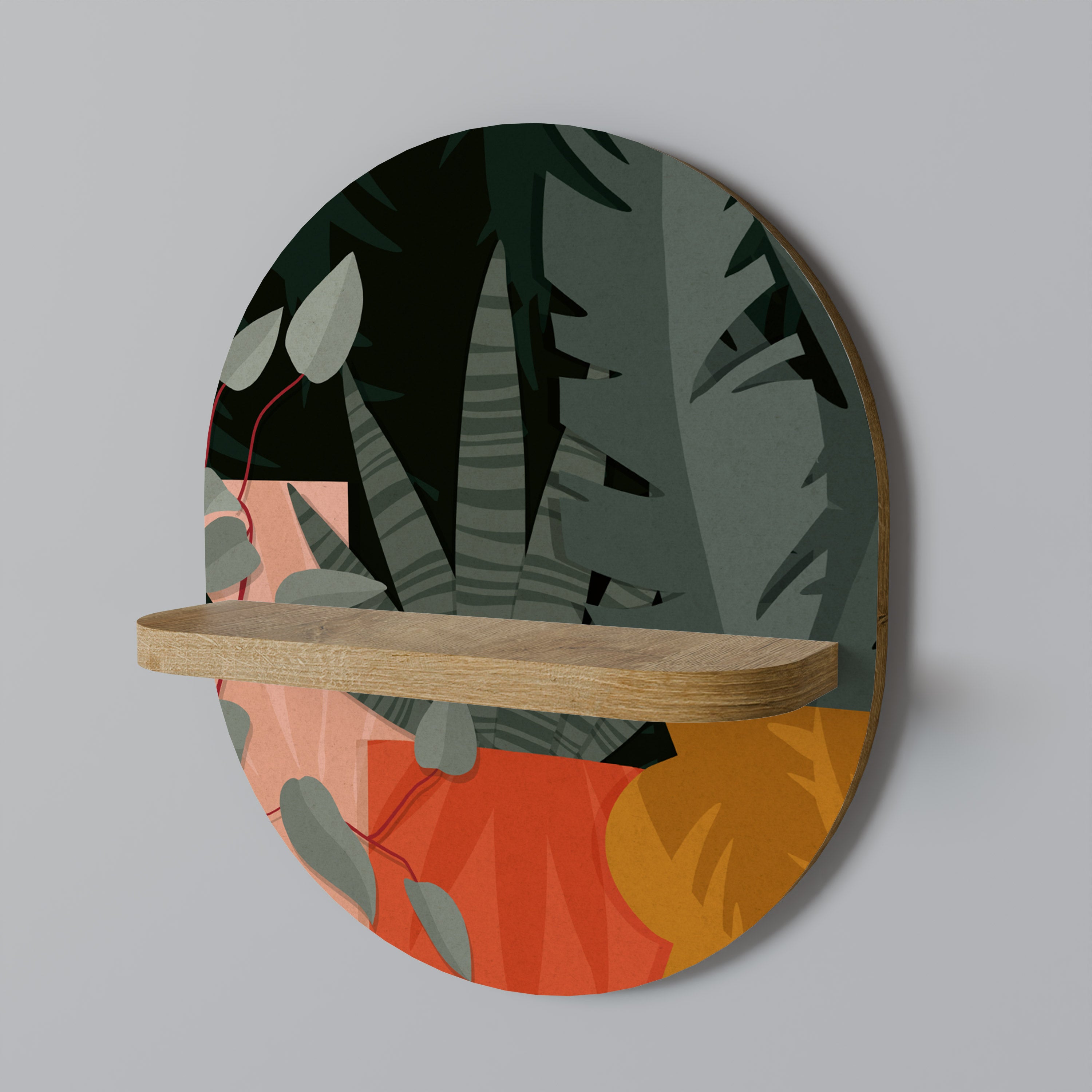 TROPICAL COMPOSITION Półka owalna