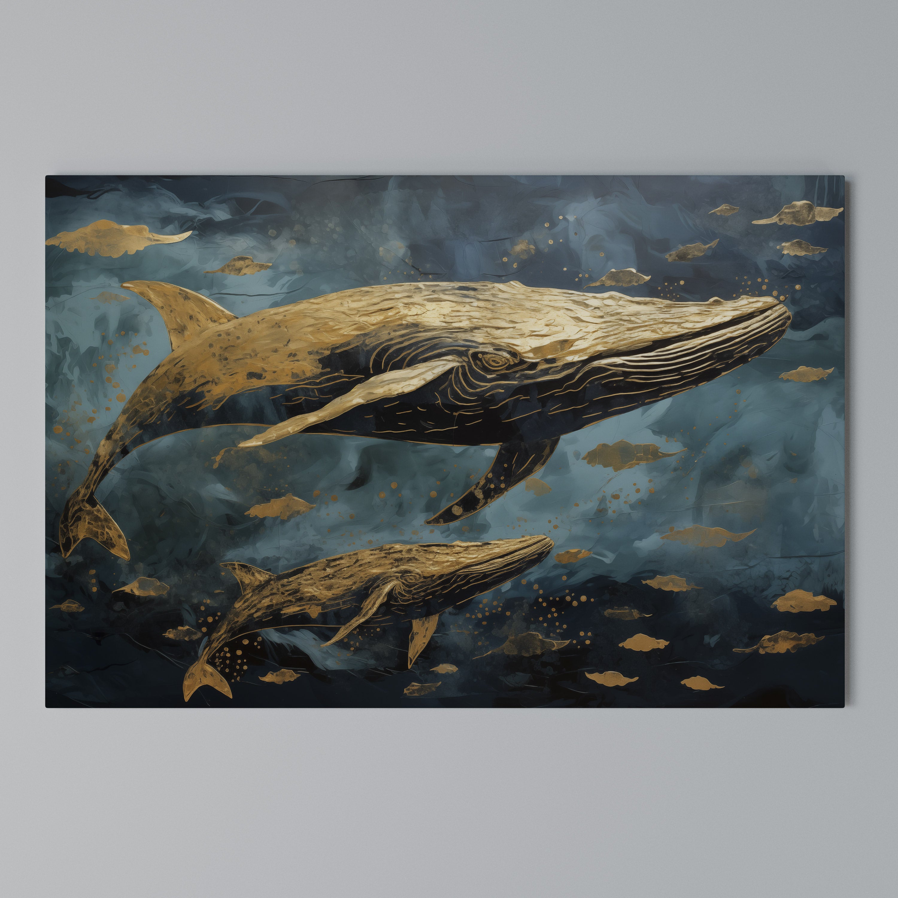 WHALE SONG SYMPHONY Poziomy obraz na płótnie