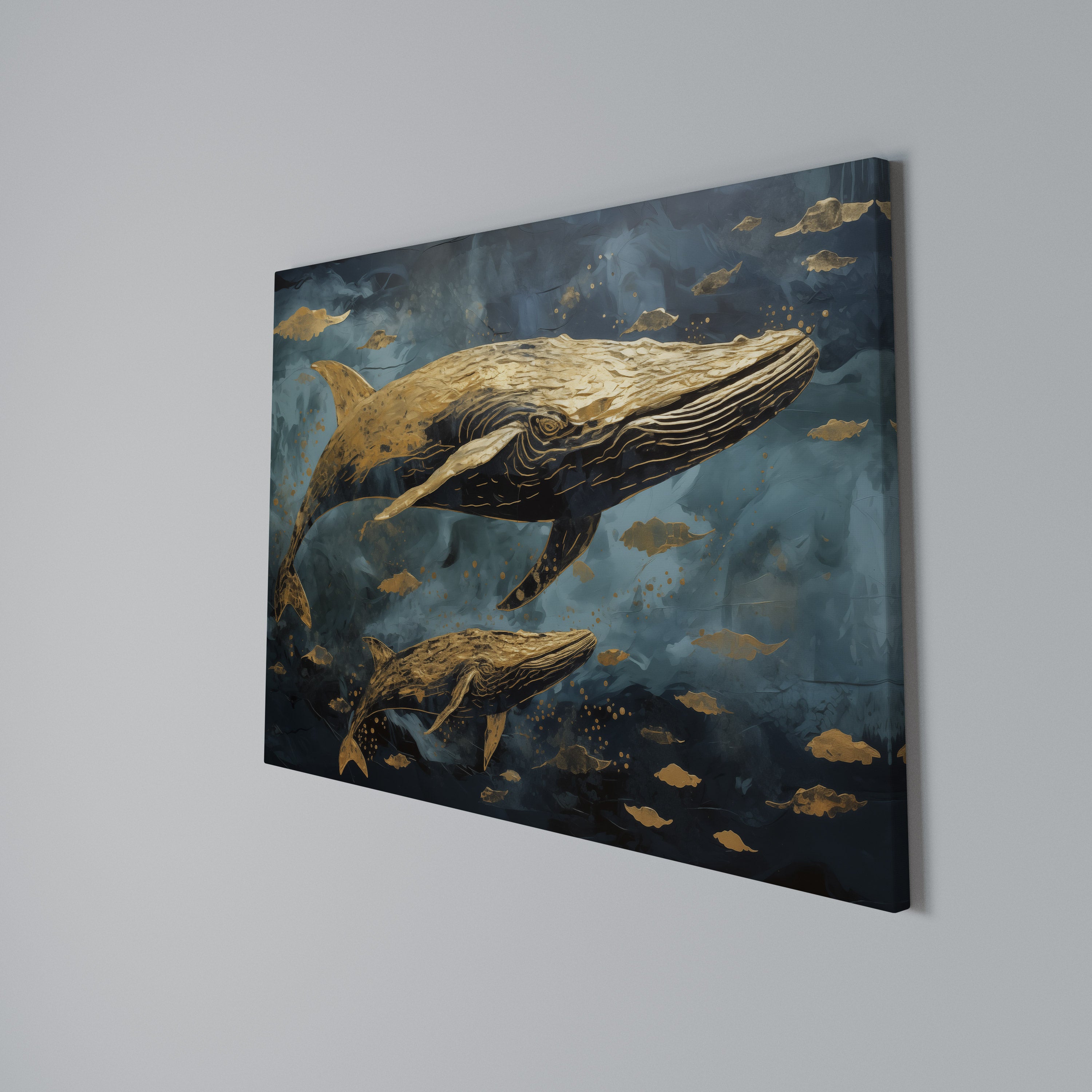 WHALE SONG SYMPHONY Poziomy obraz na płótnie