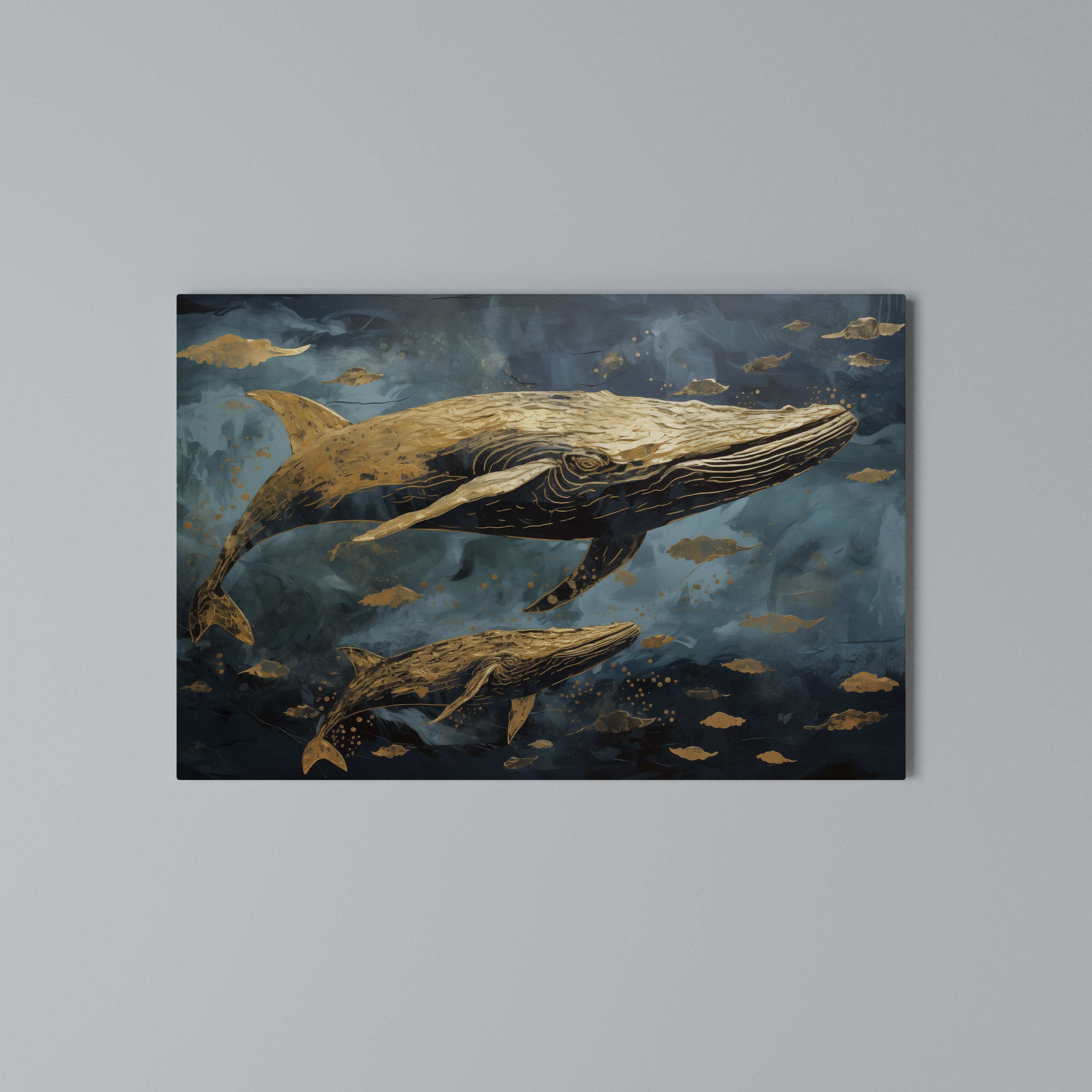WHALE SONG SYMPHONY Poziomy obraz na płótnie