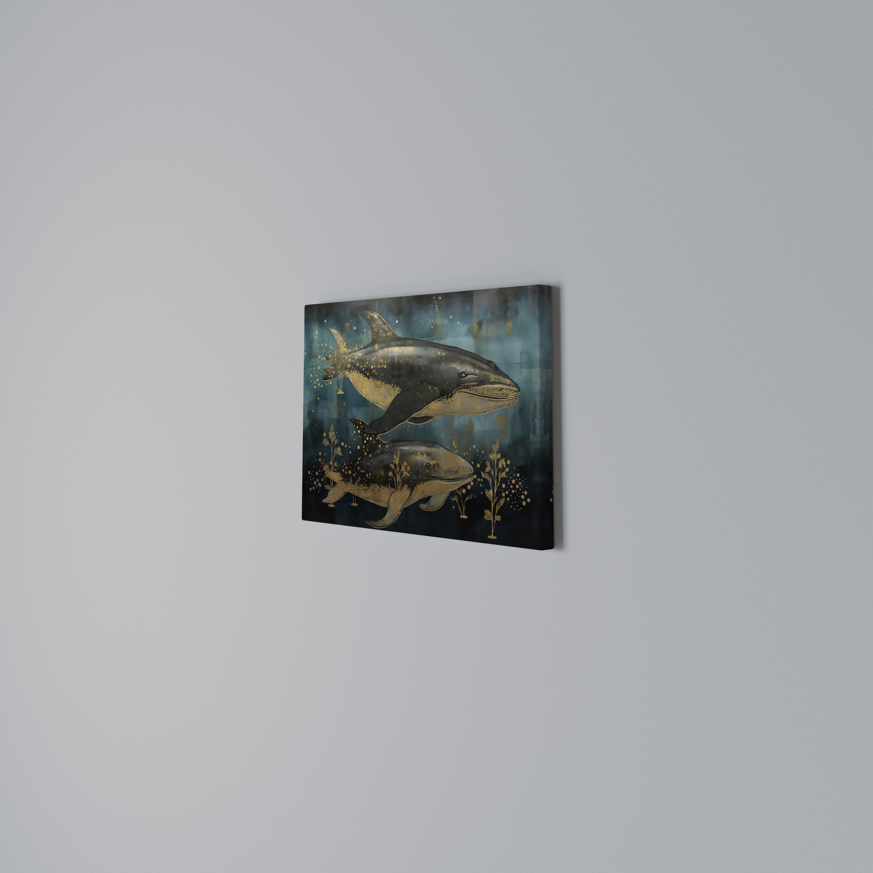 AQUATIC ELEGANCE Poziomy obraz na płótnie