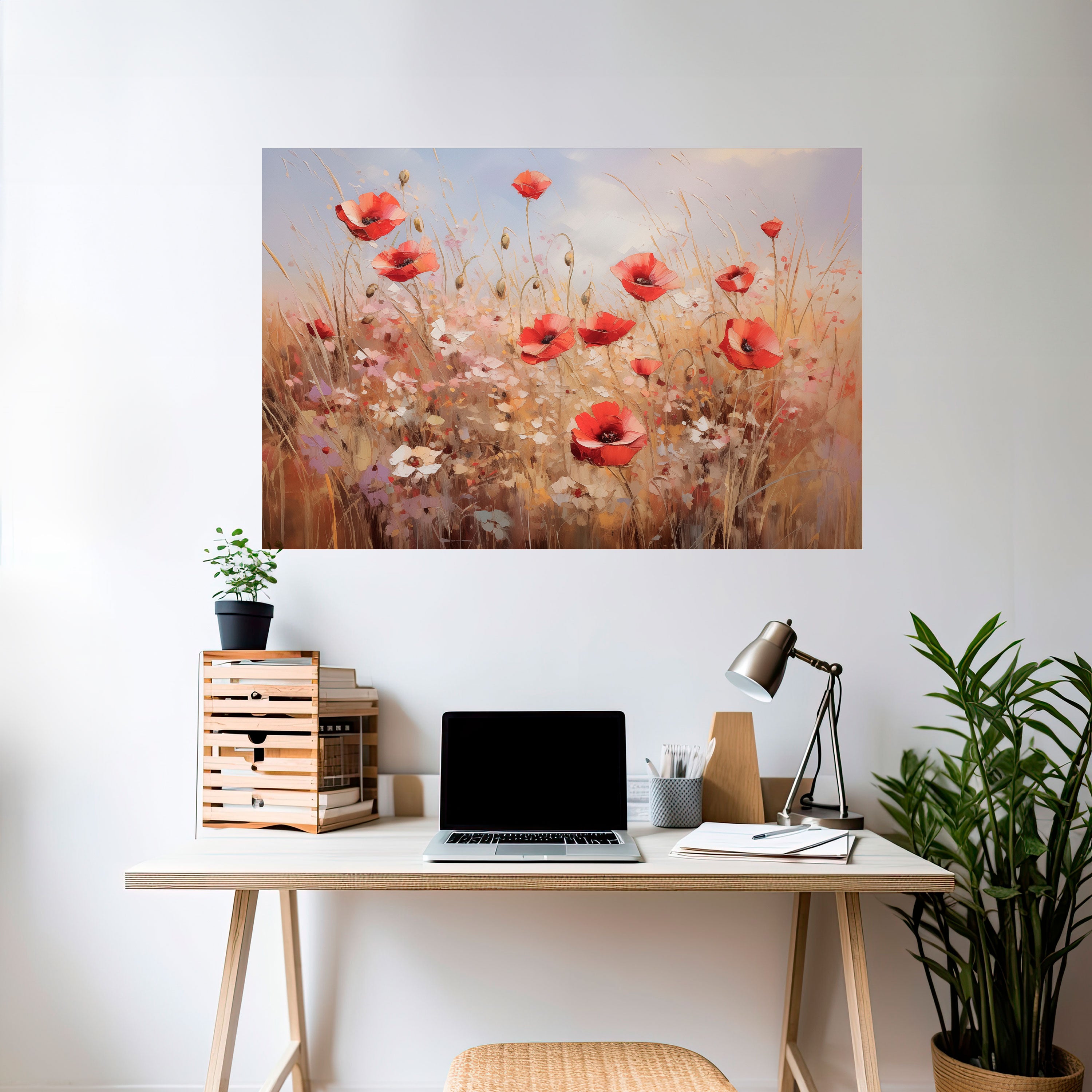 POPPY DREAMSCAPE Naklejka/Plakat poziomy