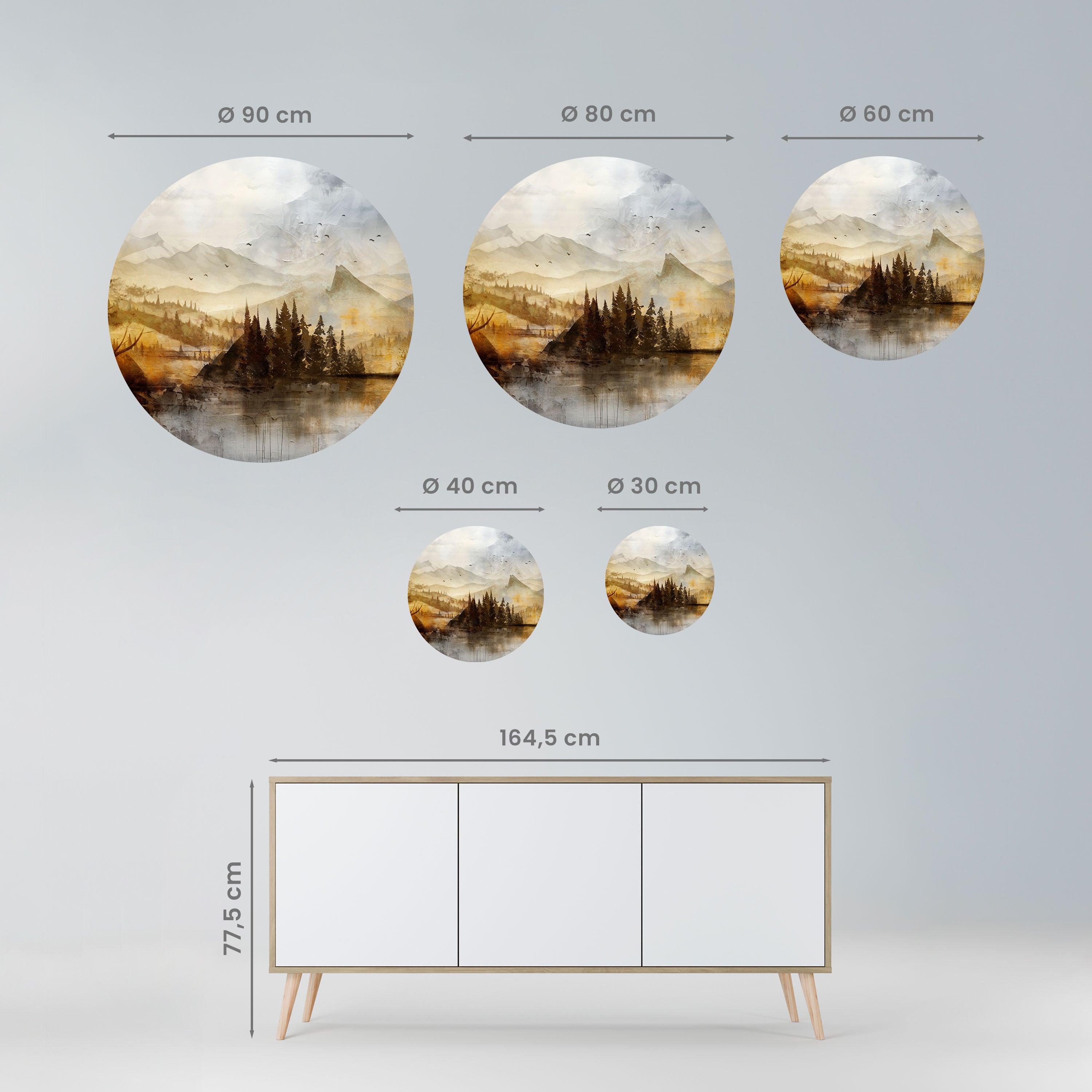 AUTUMN AURA Naklejka okrągła