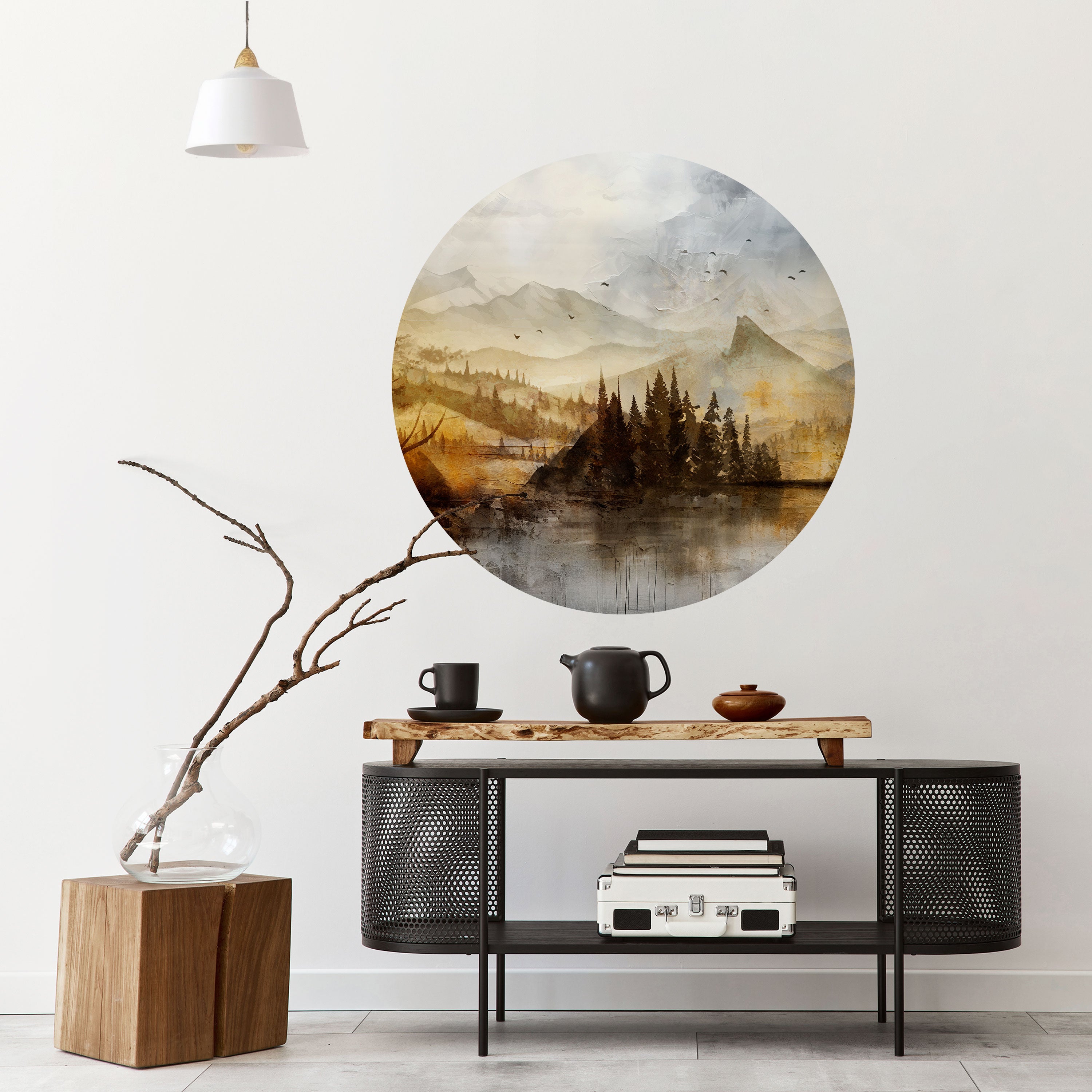 AUTUMN AURA Naklejka okrągła