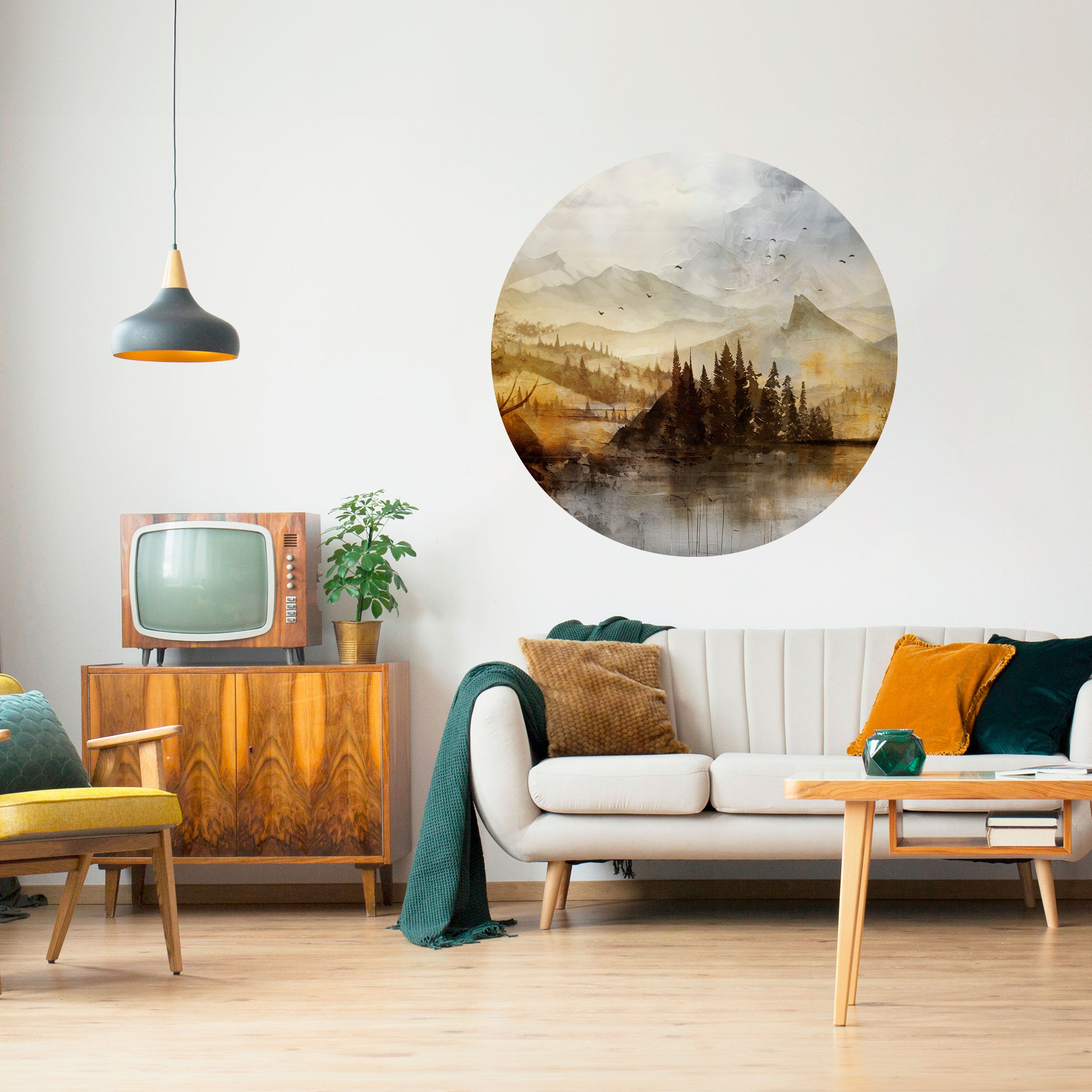 AUTUMN AURA Naklejka okrągła