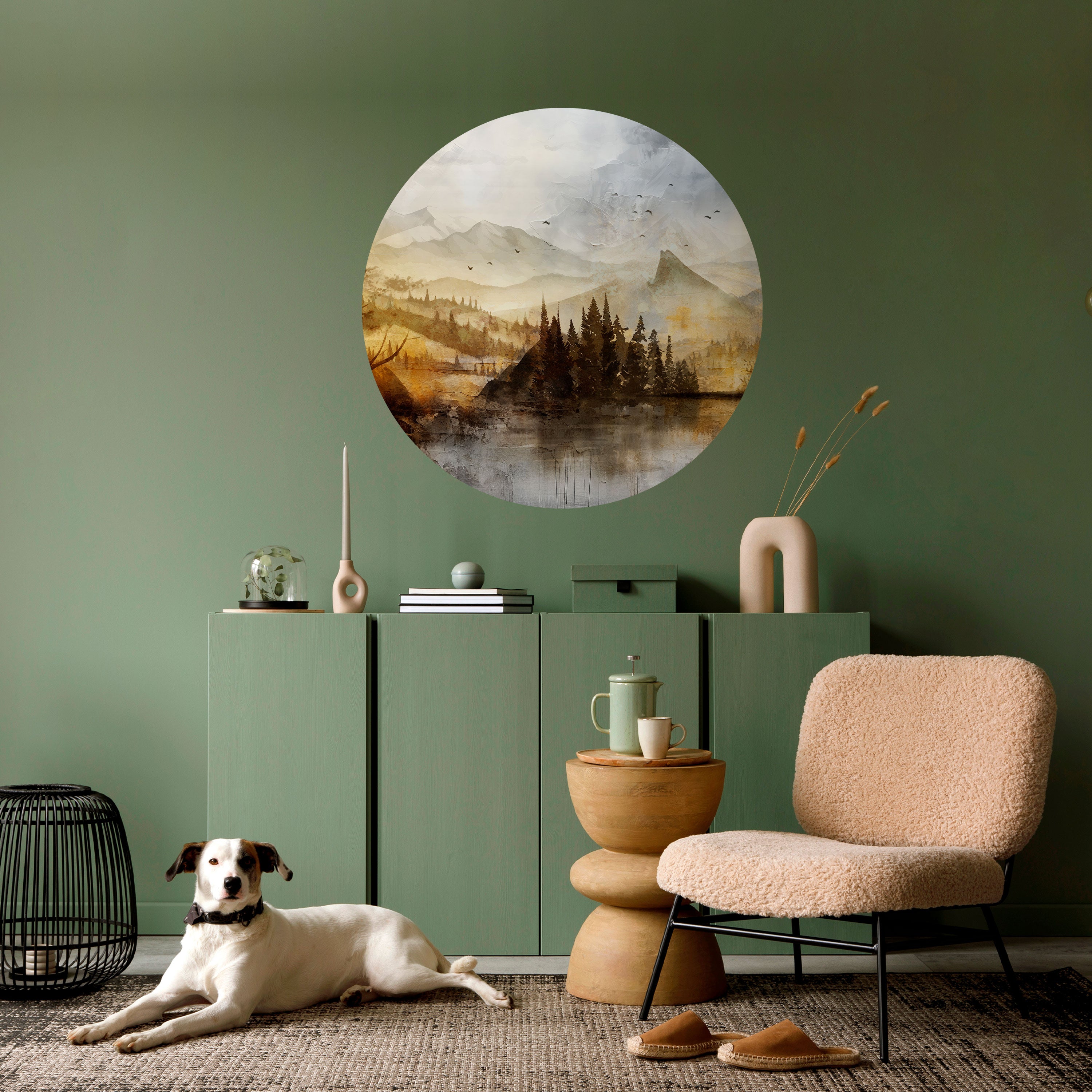 AUTUMN AURA Naklejka okrągła