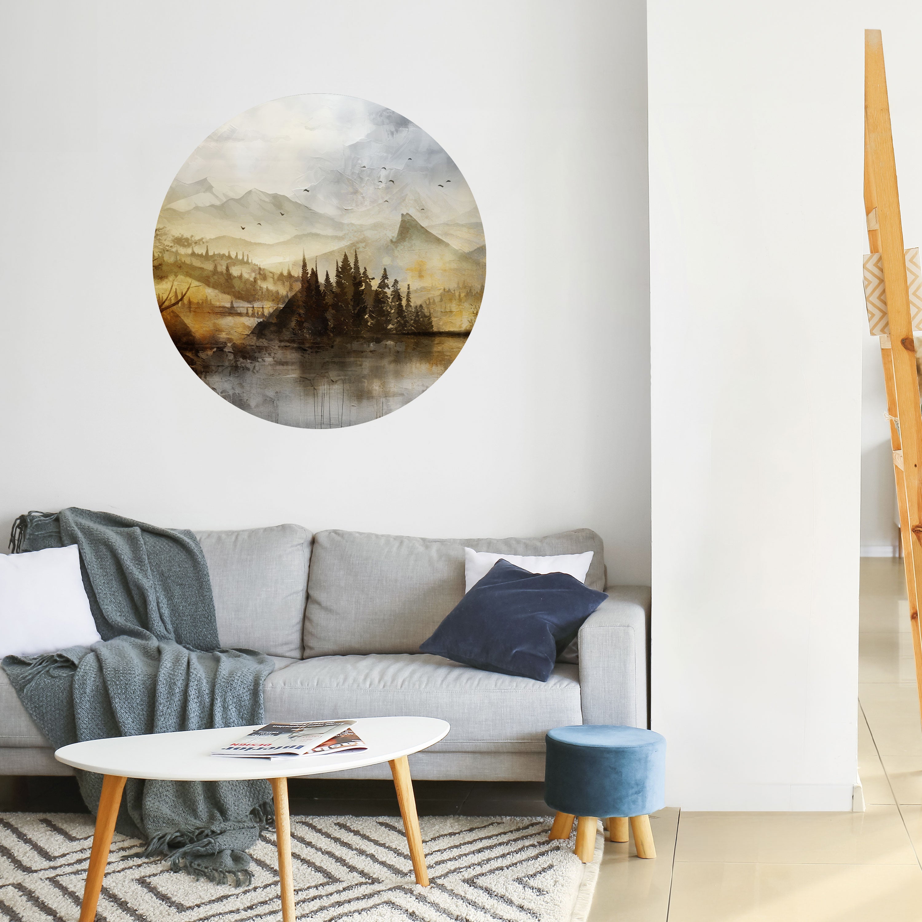 AUTUMN AURA Naklejka okrągła