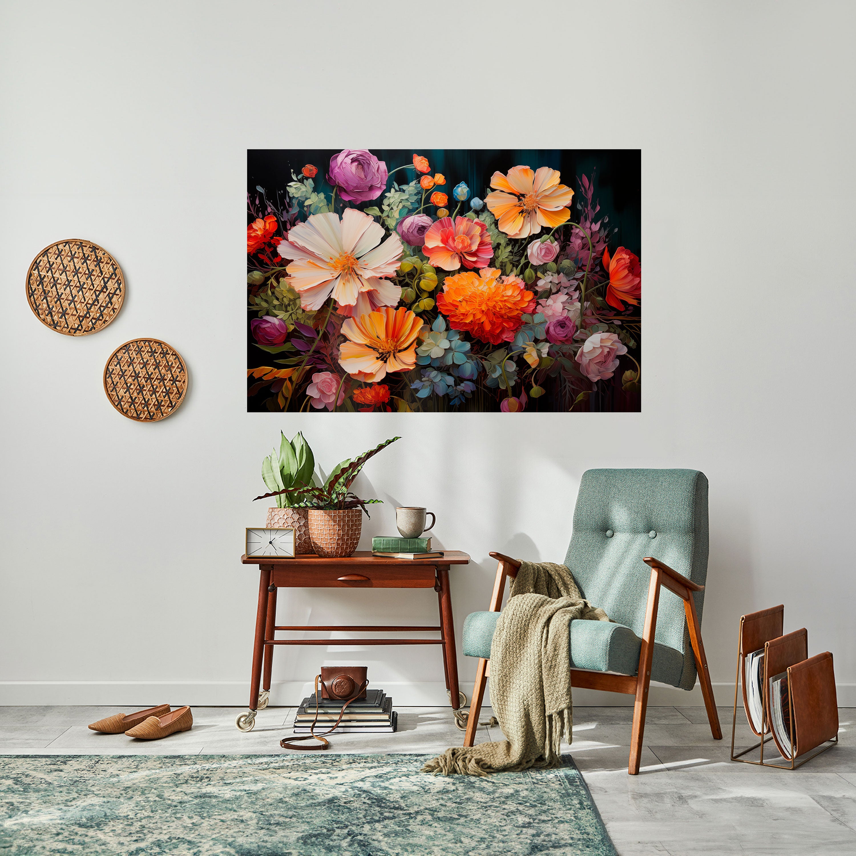 BLOOMING WILDERNESS Naklejka/Plakat poziomy