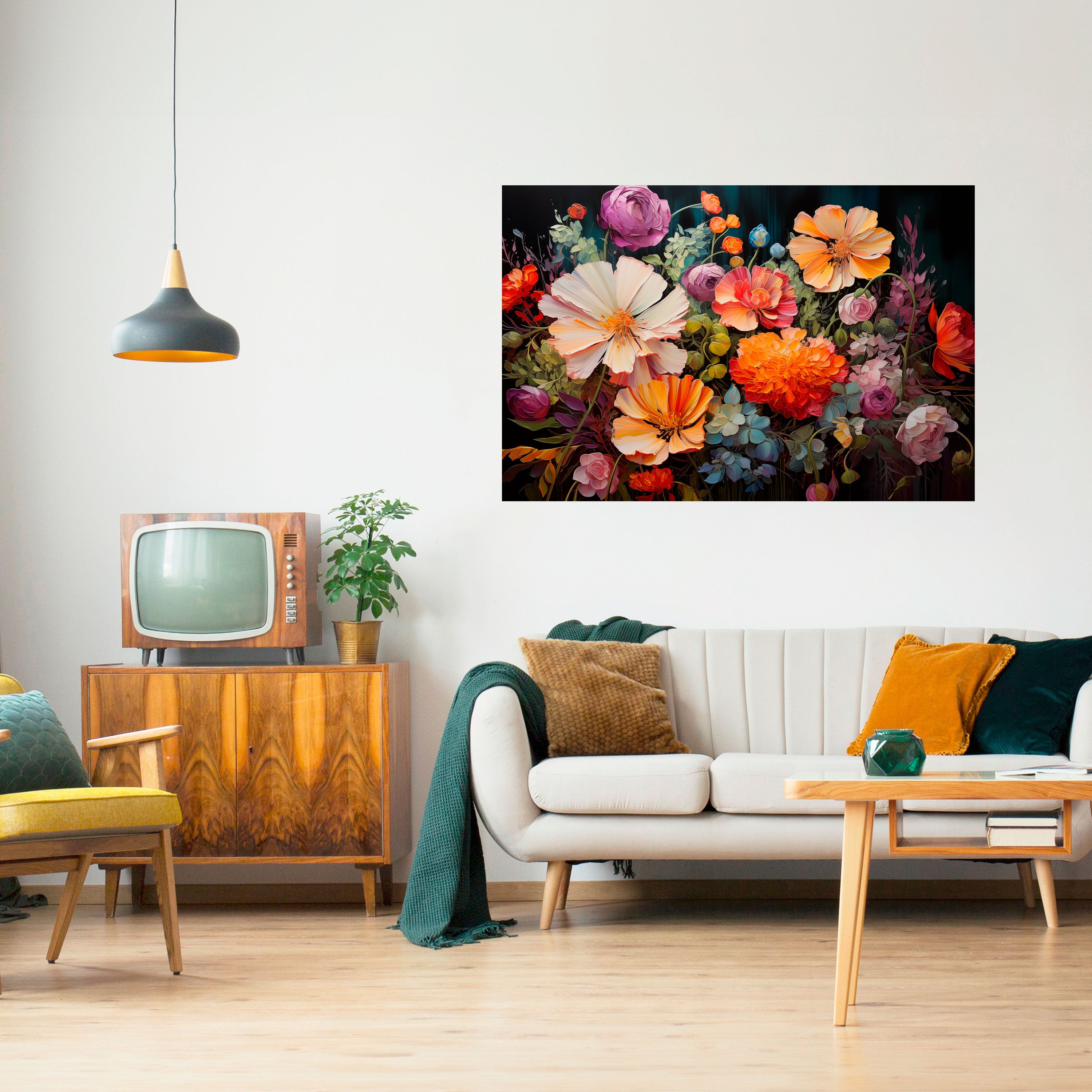 BLOOMING WILDERNESS Naklejka/Plakat poziomy