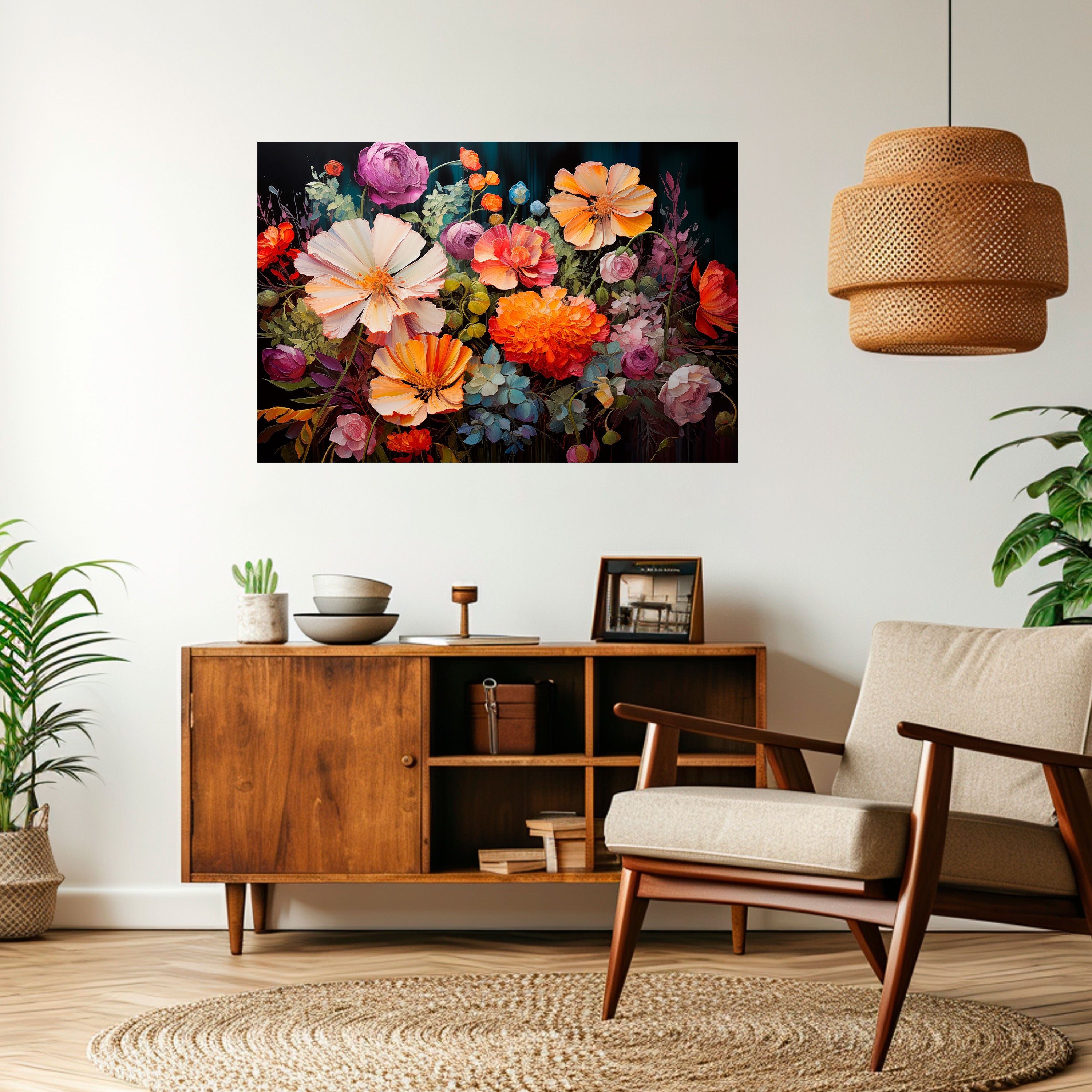 BLOOMING WILDERNESS Naklejka/Plakat poziomy