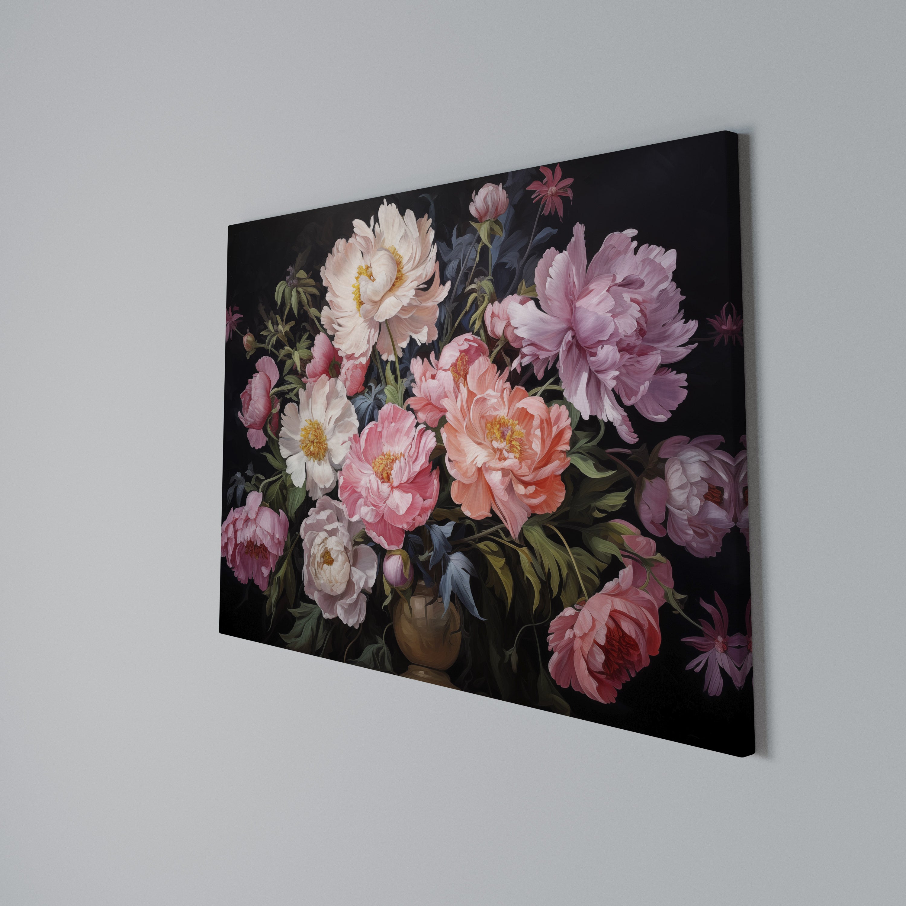 PEONIES BLOSSOM Poziomy obraz na płótnie