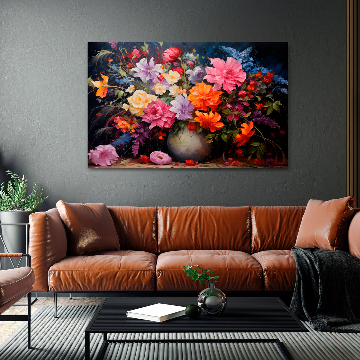 EUPHORIC BOUQUET Poziomy obraz na płótnie