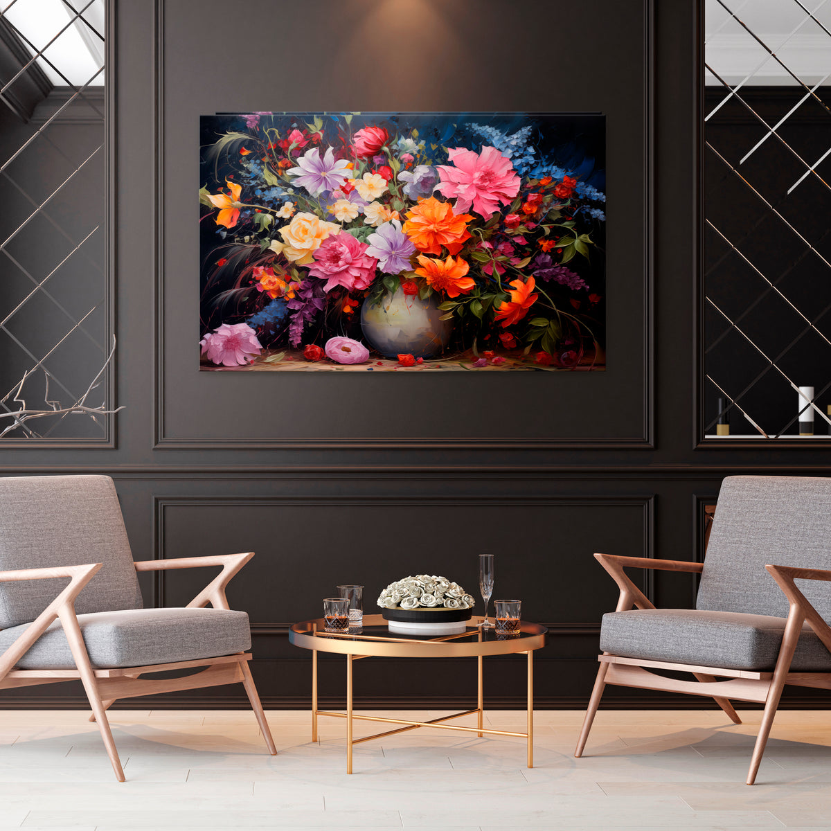 EUPHORIC BOUQUET Poziomy obraz na płótnie