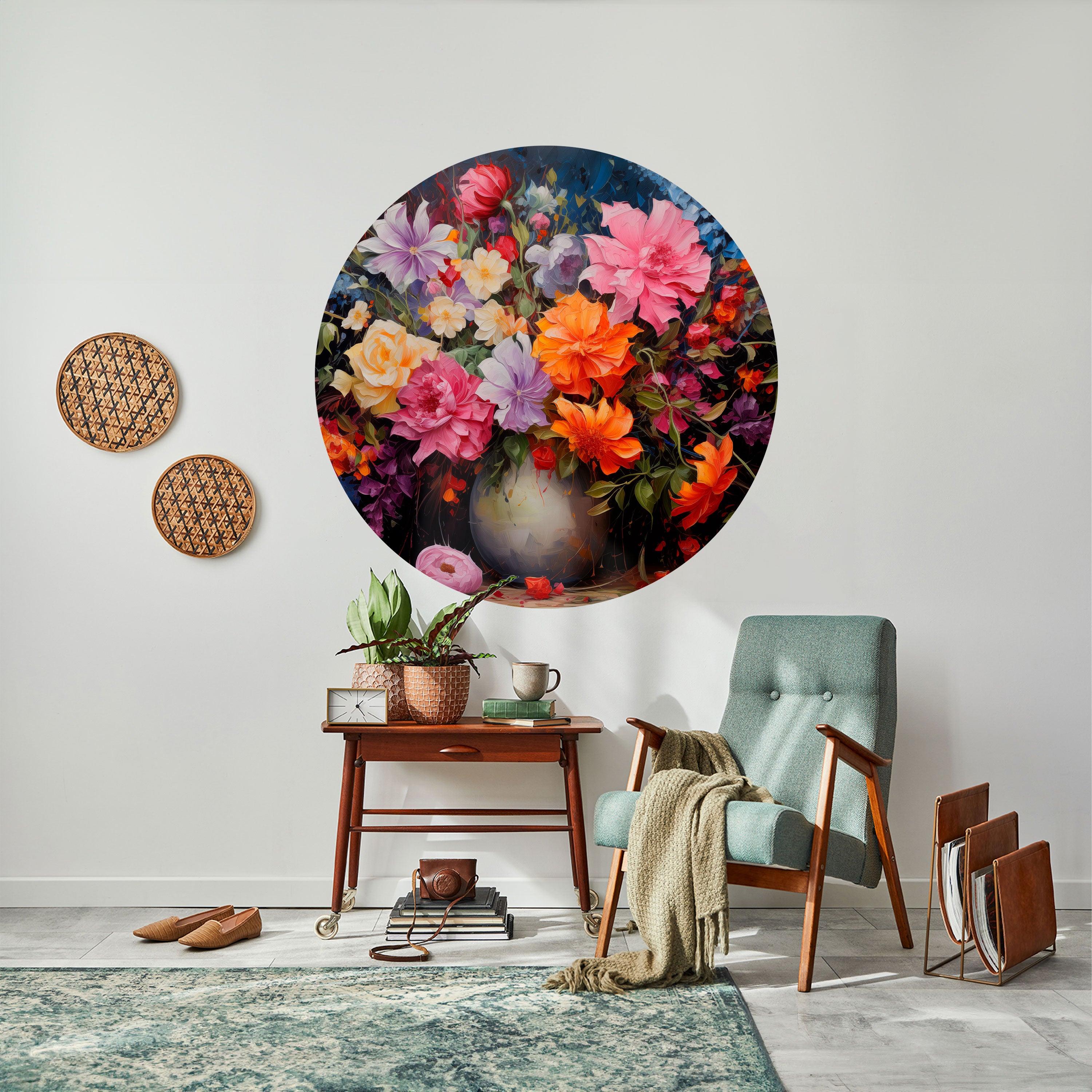 EUPHORIC BOUQUET Naklejka okrągła