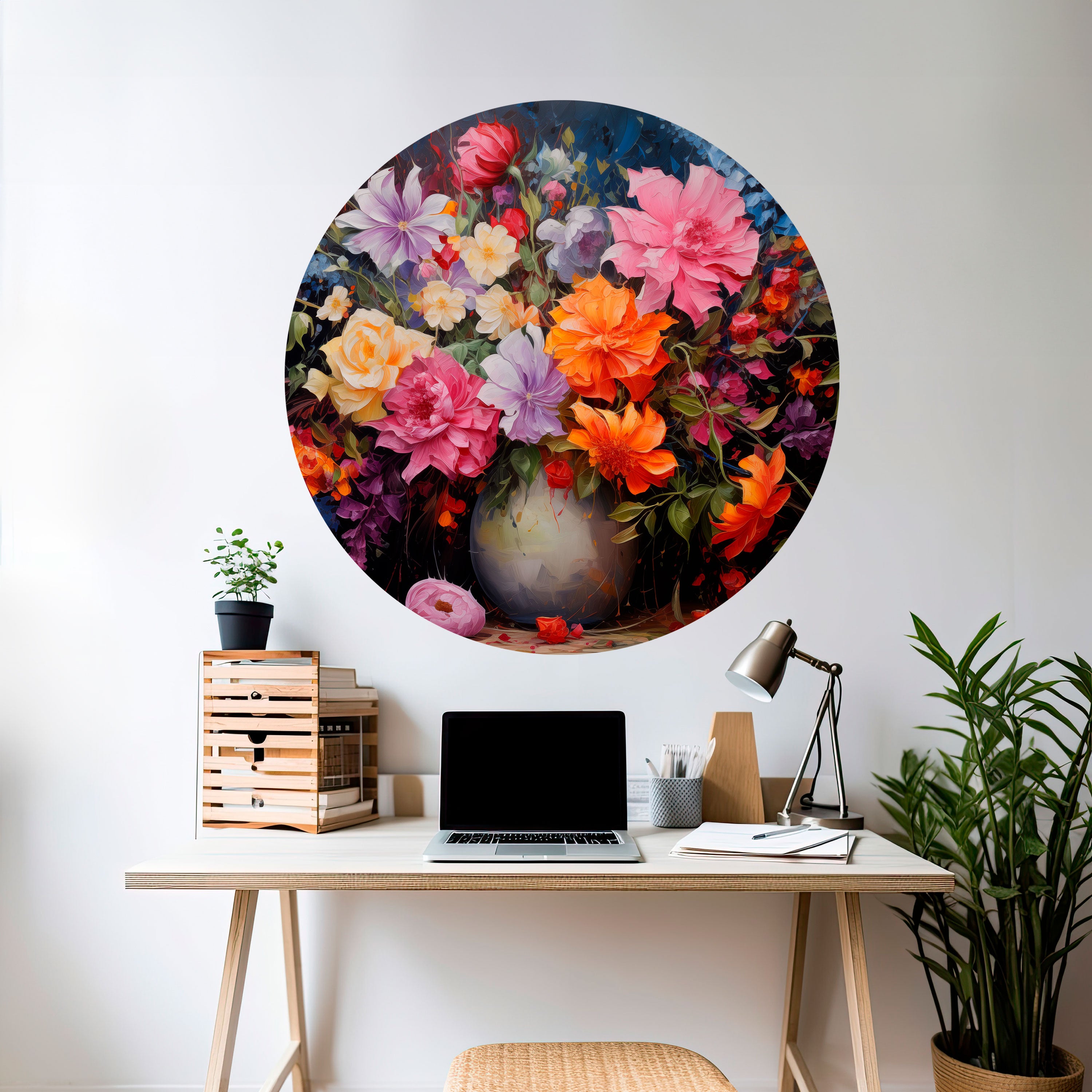 EUPHORIC BOUQUET Naklejka okrągła