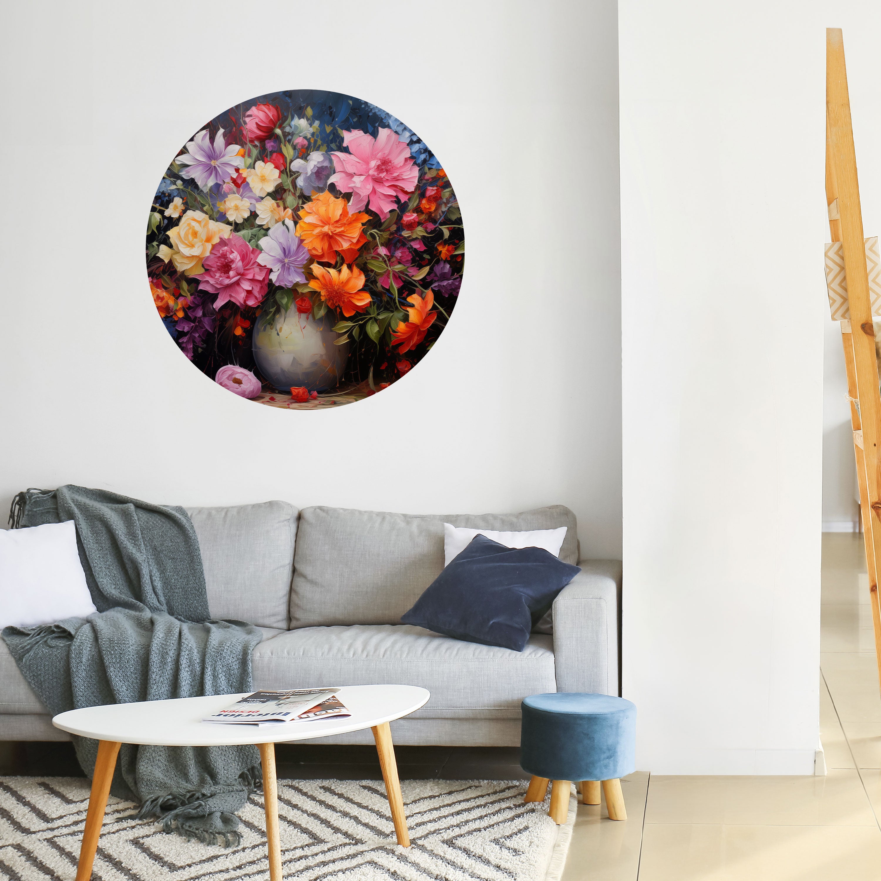 EUPHORIC BOUQUET Naklejka okrągła