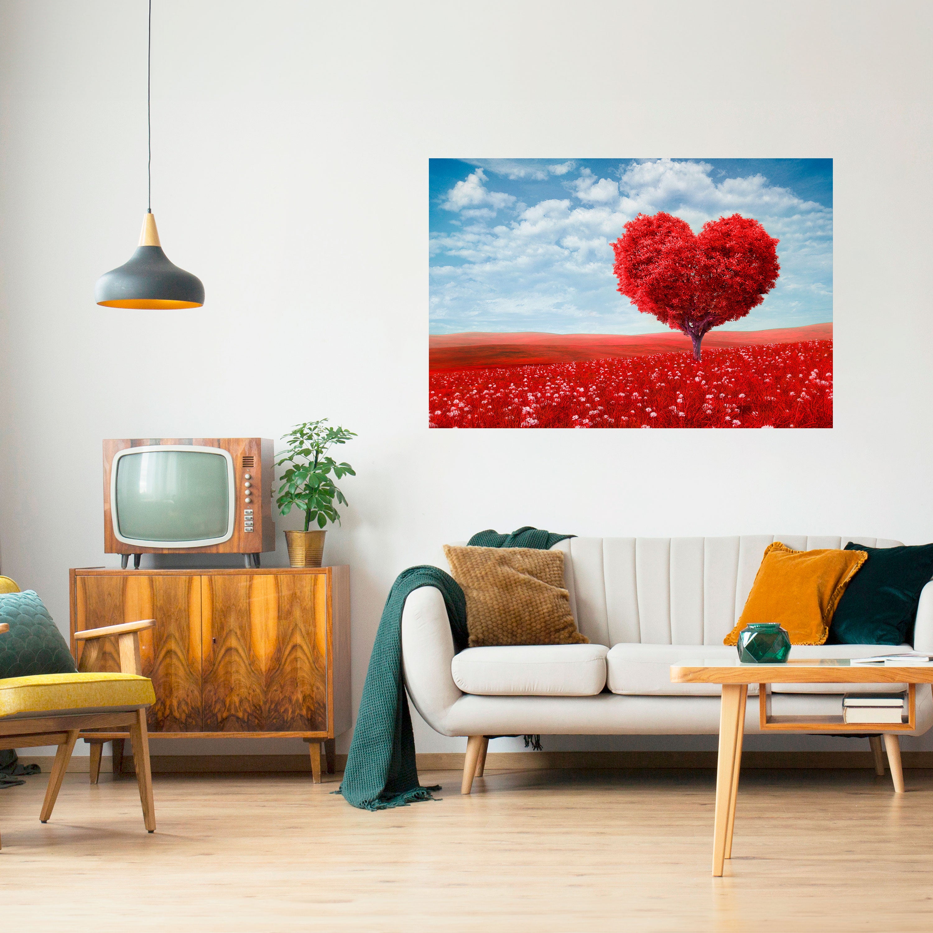 LOVE’S EMBRACE Naklejka/Plakat poziomy