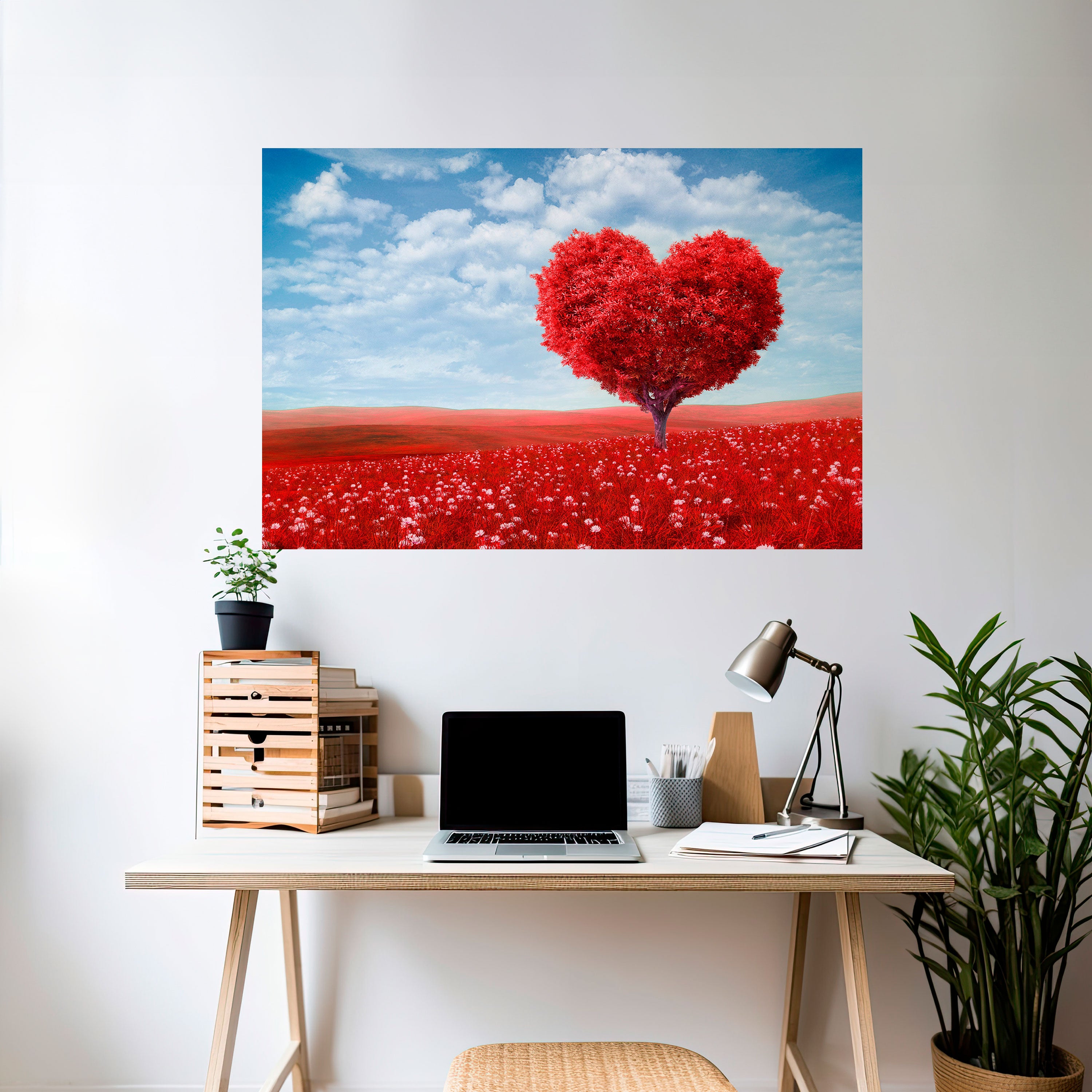 LOVE’S EMBRACE Naklejka/Plakat poziomy