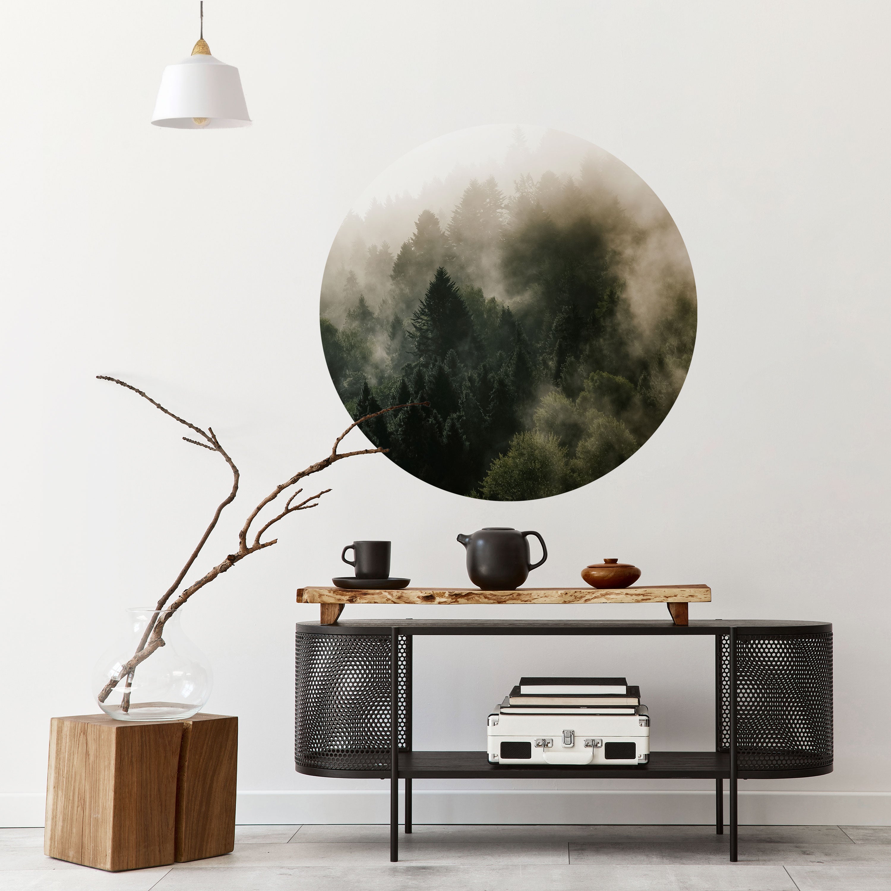 MISTY HIGHLANDS Naklejka okrągła