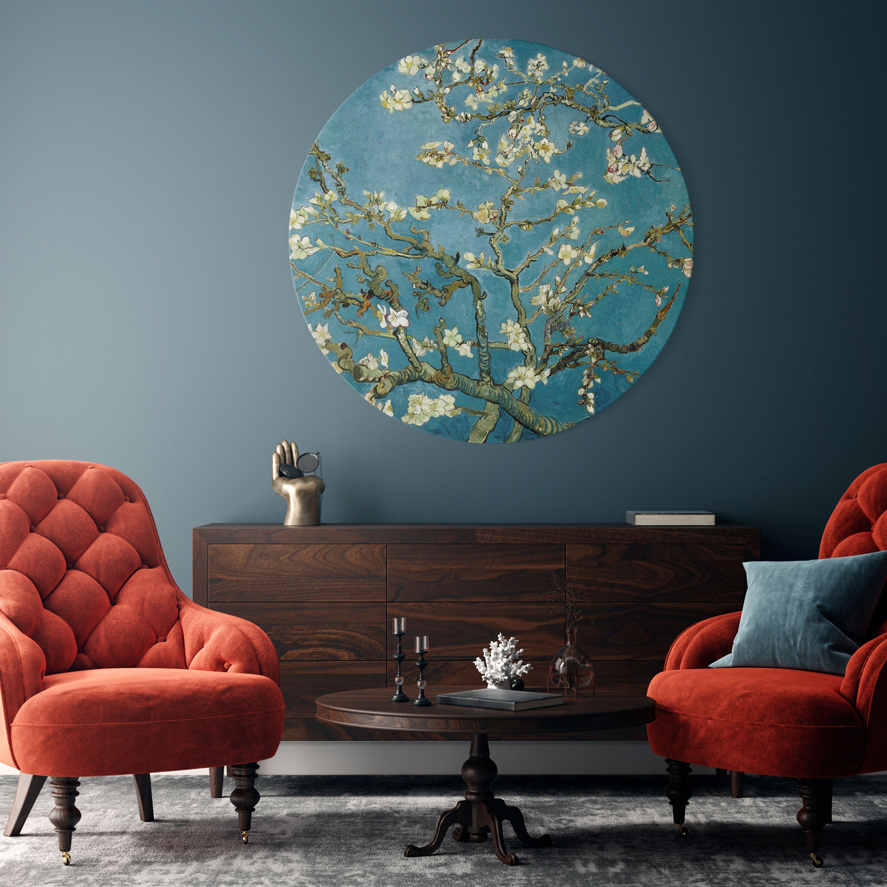 ALMOND BLOSSOM Obraz okrągły