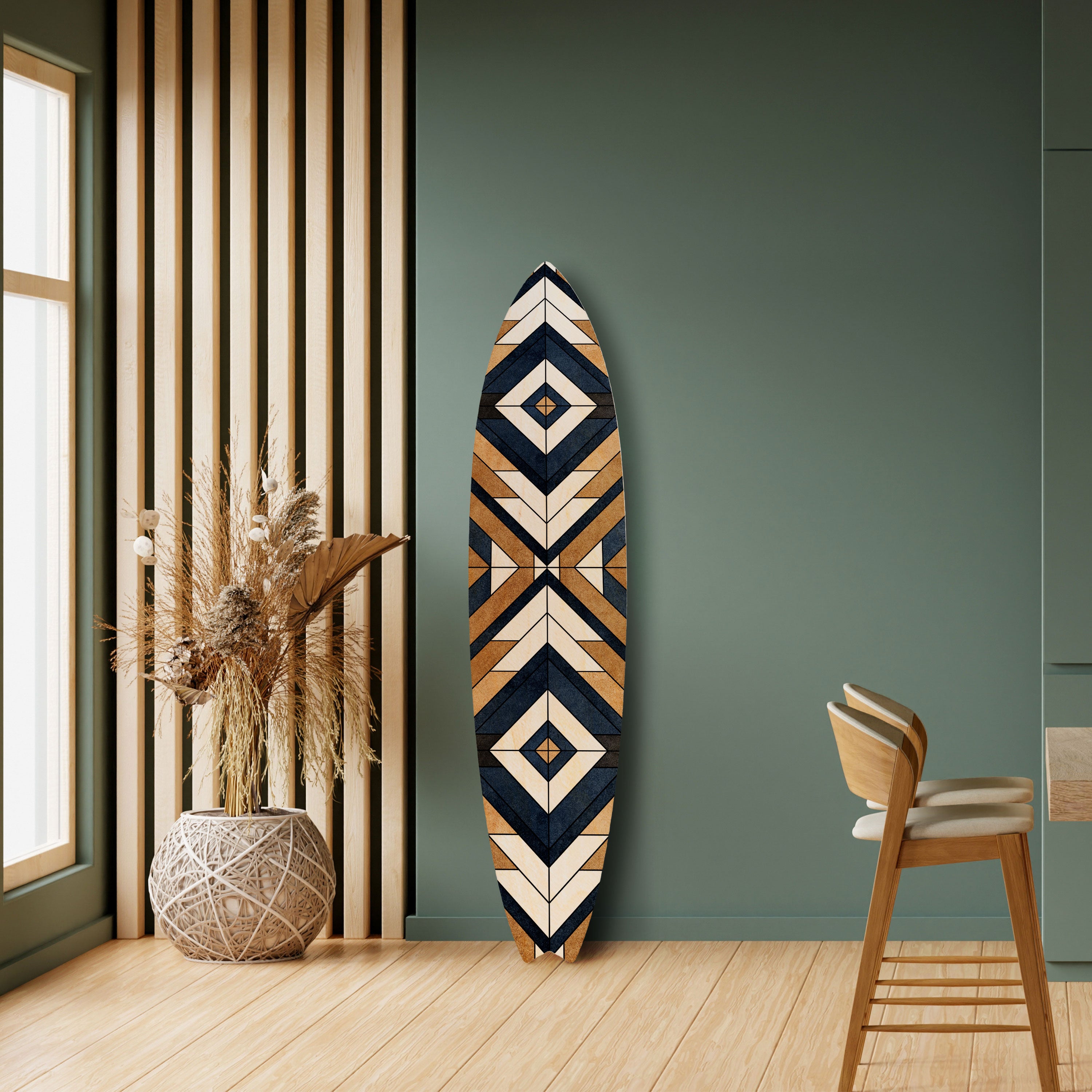 ARTFUL GEOMETRY Dekoracyjna deska surfingowa