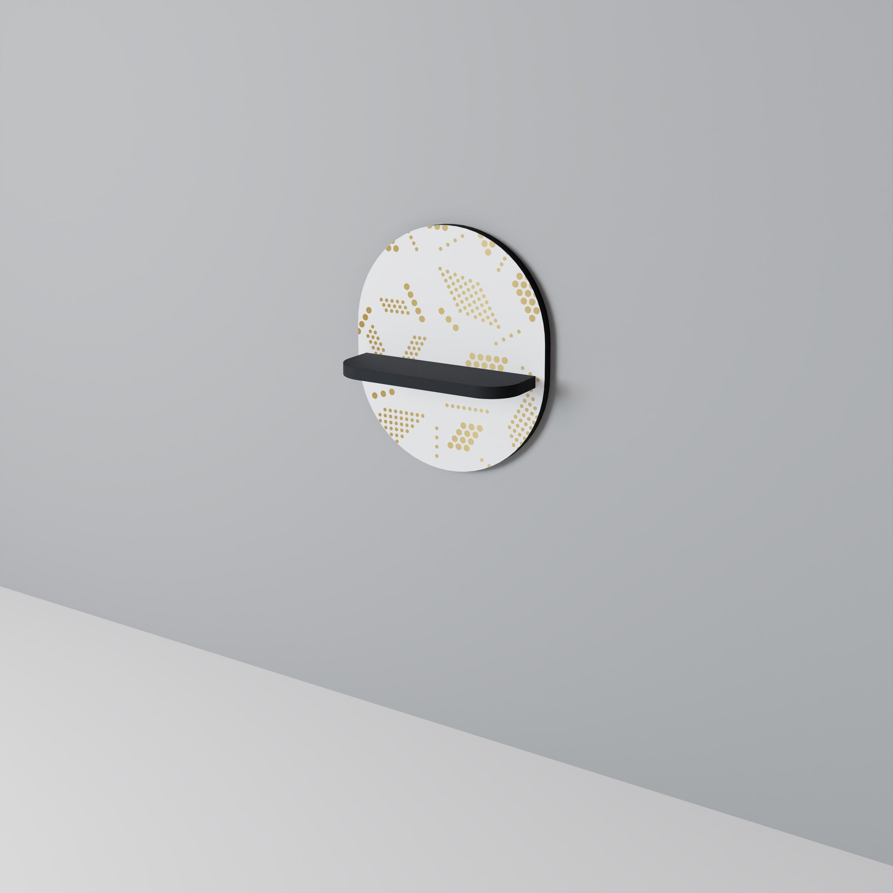 SPOTTED DAZE Półka owalna Czarna