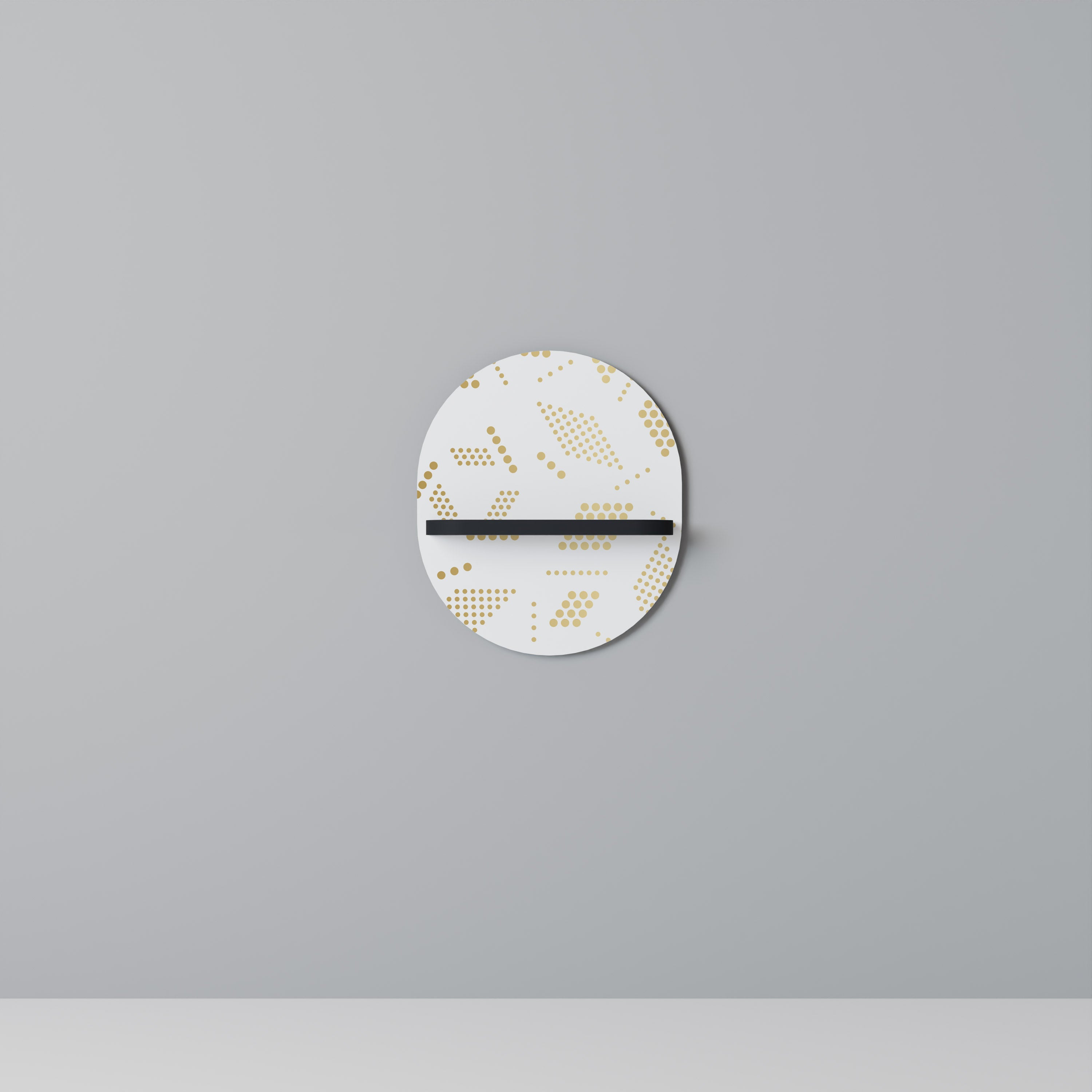 SPOTTED DAZE Półka owalna Czarna