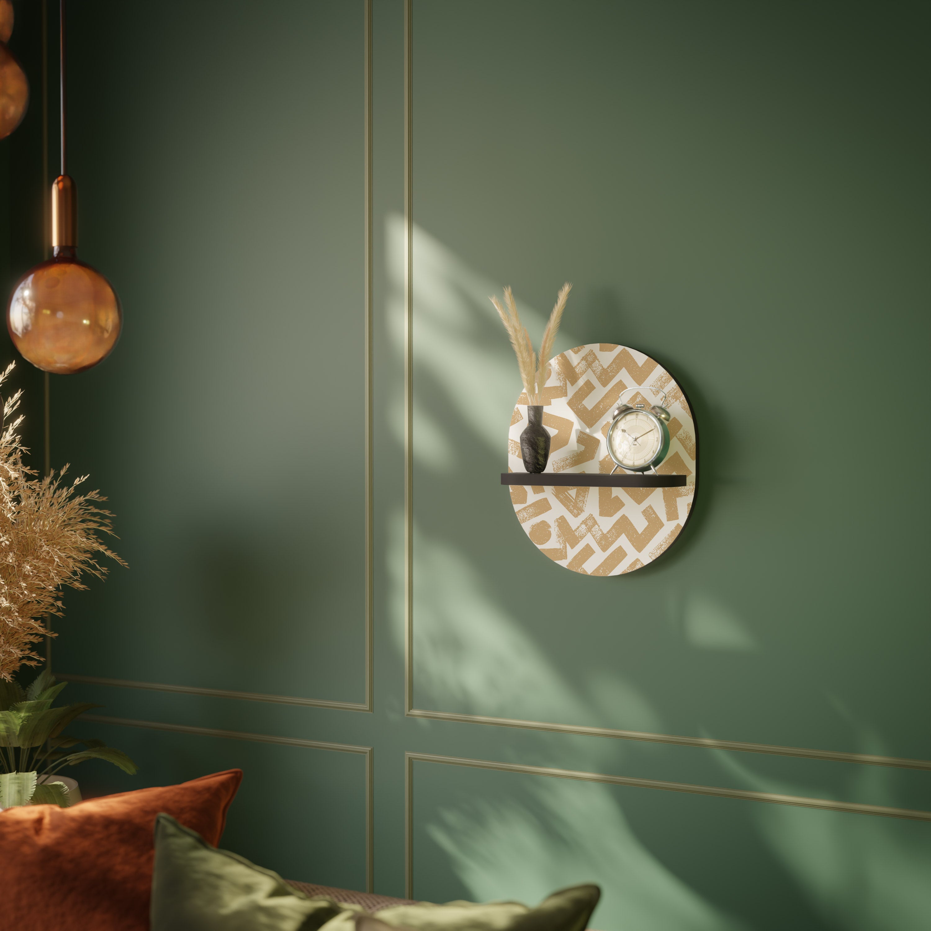 CLUSTER CRAFTS Półka owalna Czarna