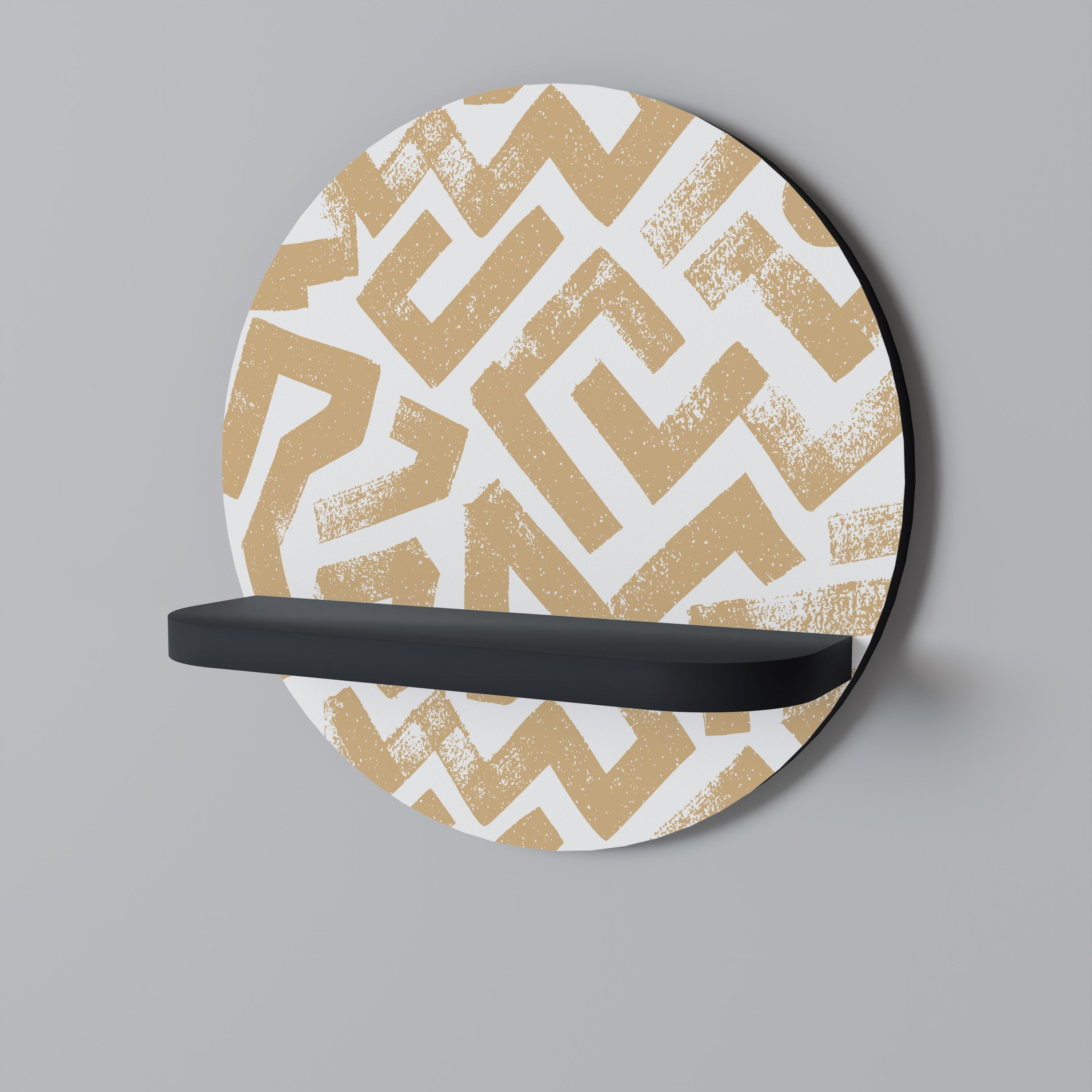 CLUSTER CRAFTS Półka okrągła Czarna