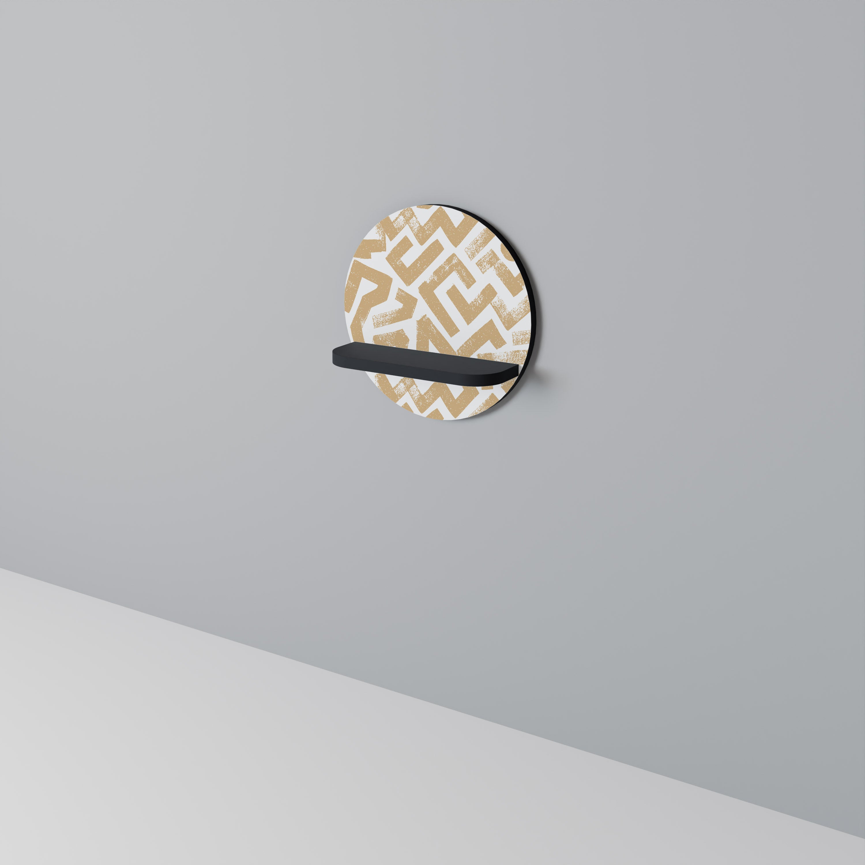 CLUSTER CRAFTS Półka okrągła Czarna