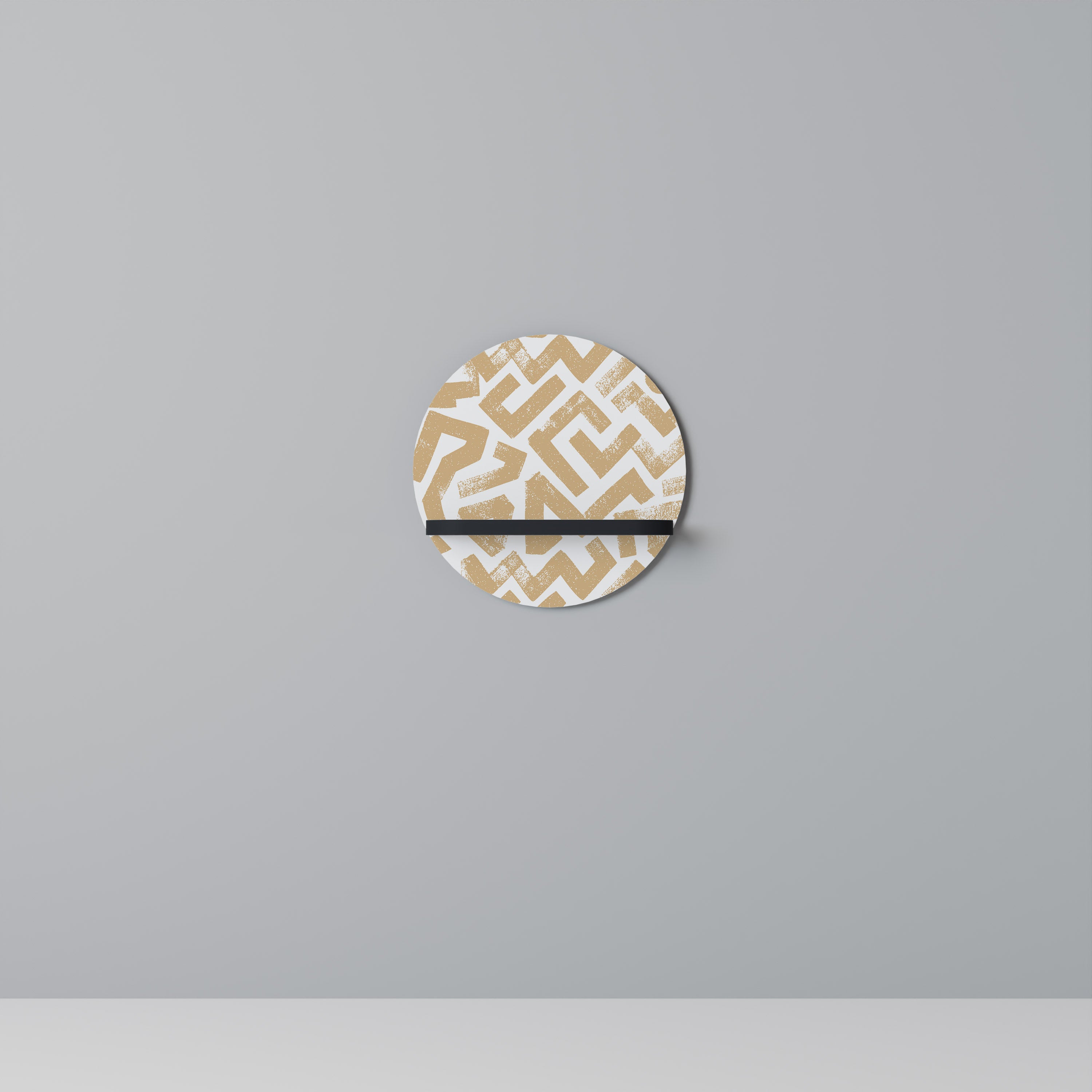 CLUSTER CRAFTS Półka okrągła Czarna