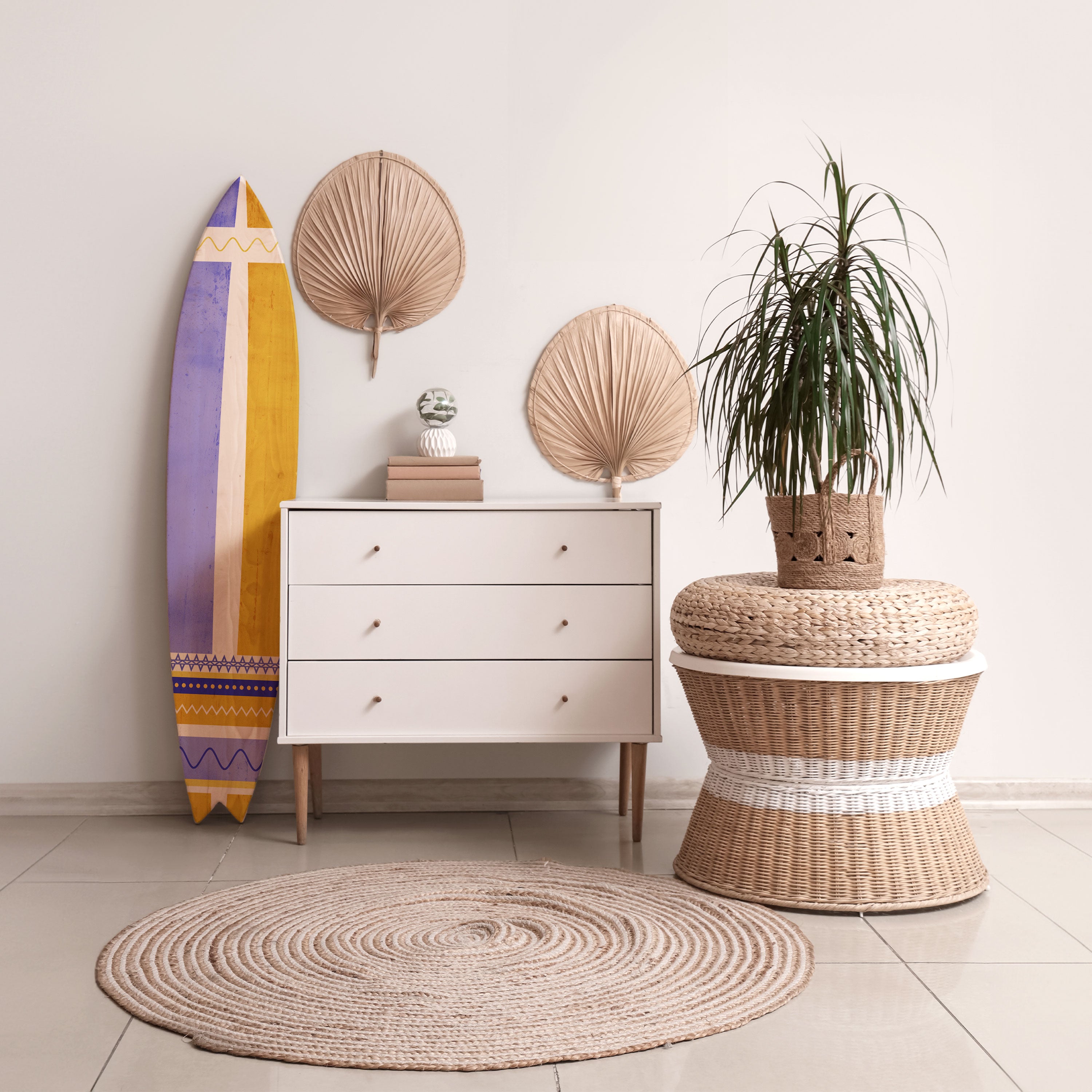 TROPICAL DREAM SHAPE Dekoracyjna deska surfingowa