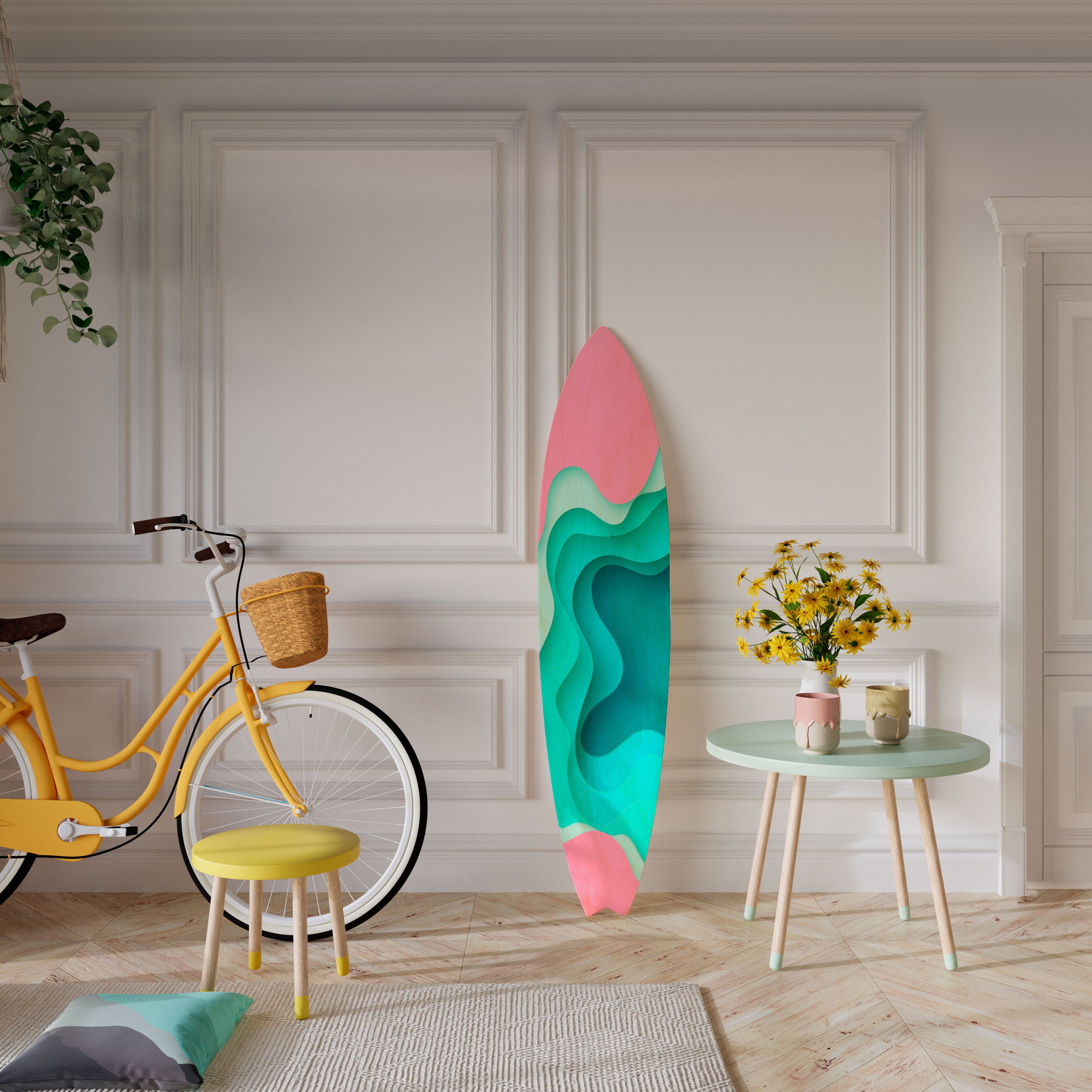 CYANIC ABYSS Dekoracyjna deska surfingowa