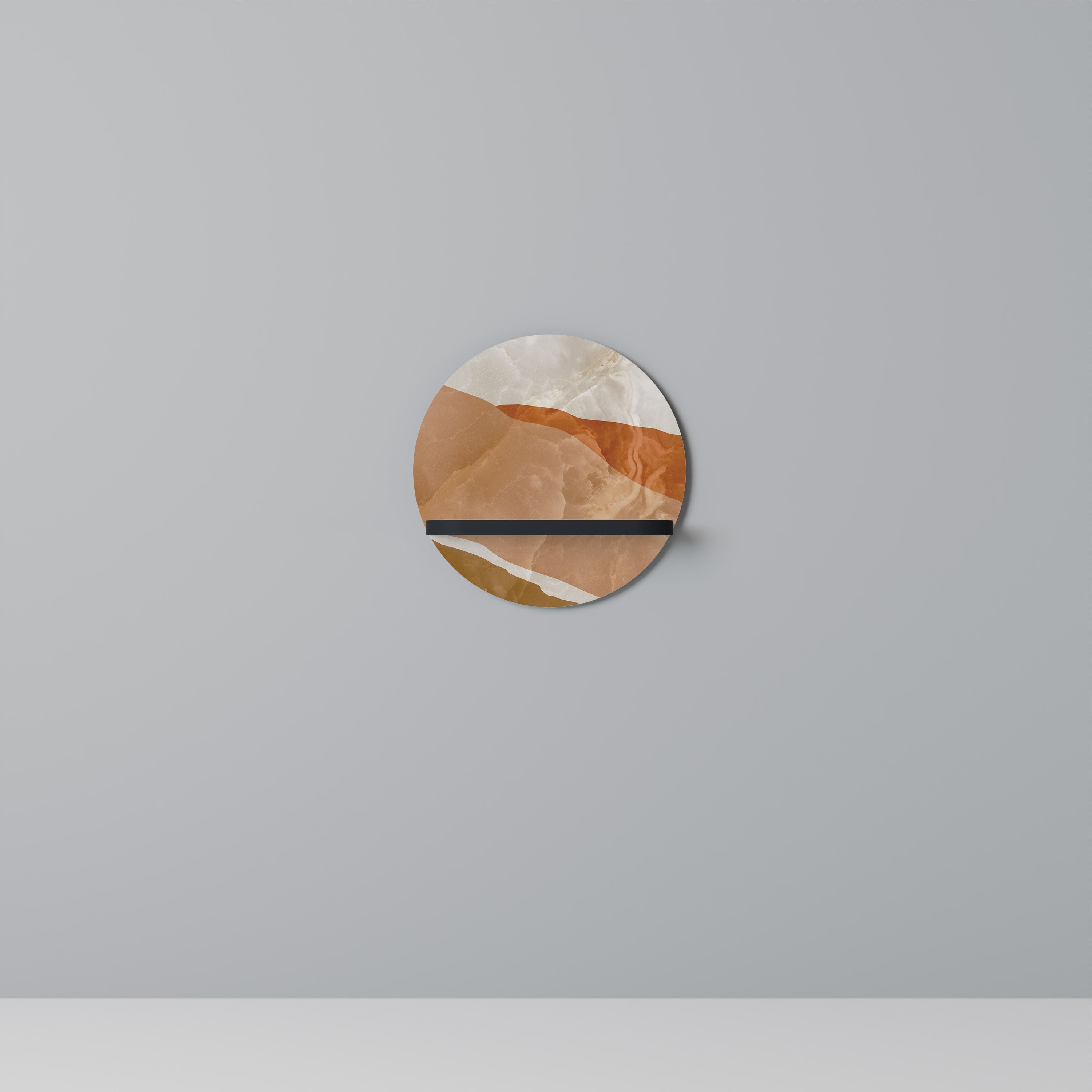 SANDHILLS SPLENDOUR Półka okrągła Czarna