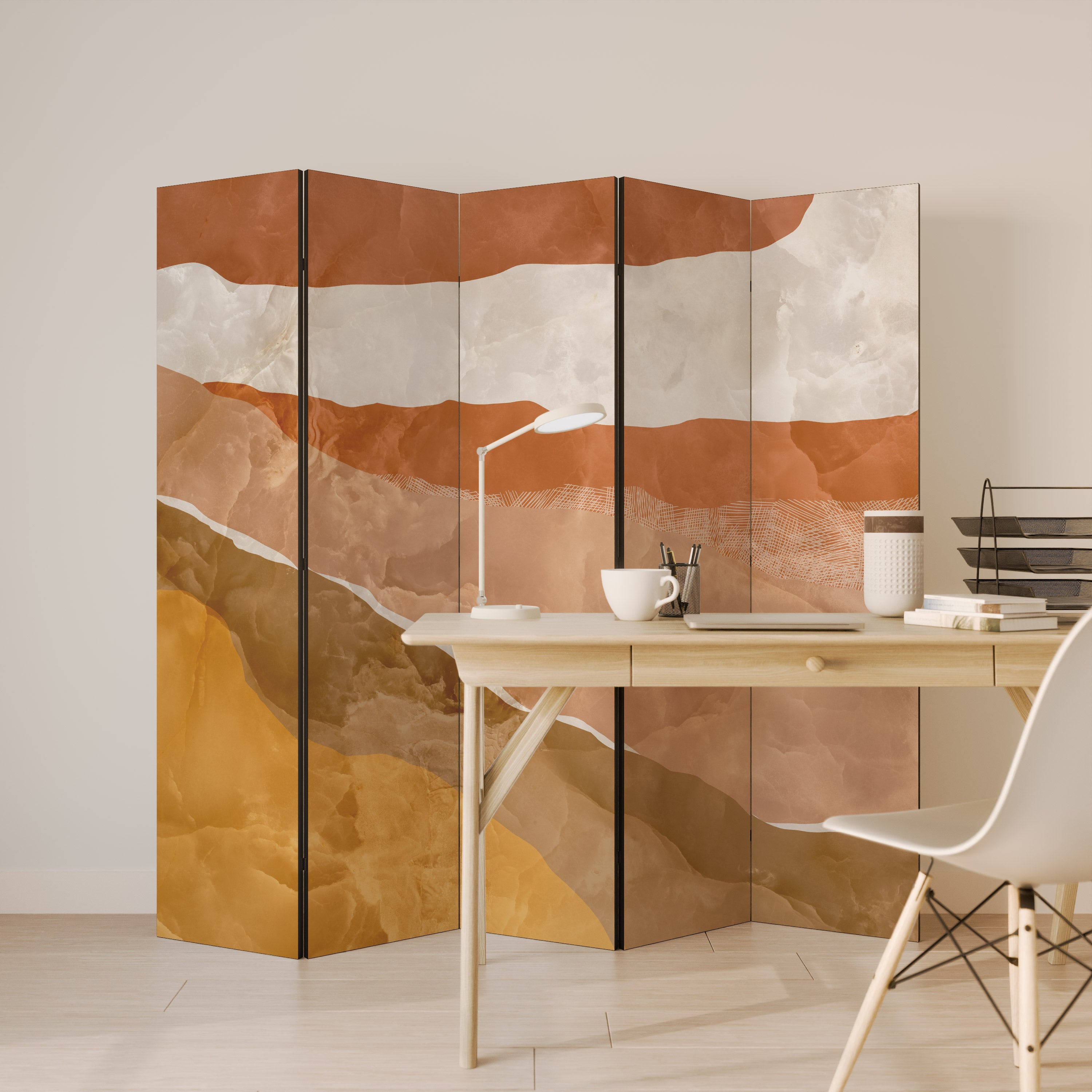 SANDHILLS SPLENDOUR Dekoracyjny parawan 5-skrzydłowy