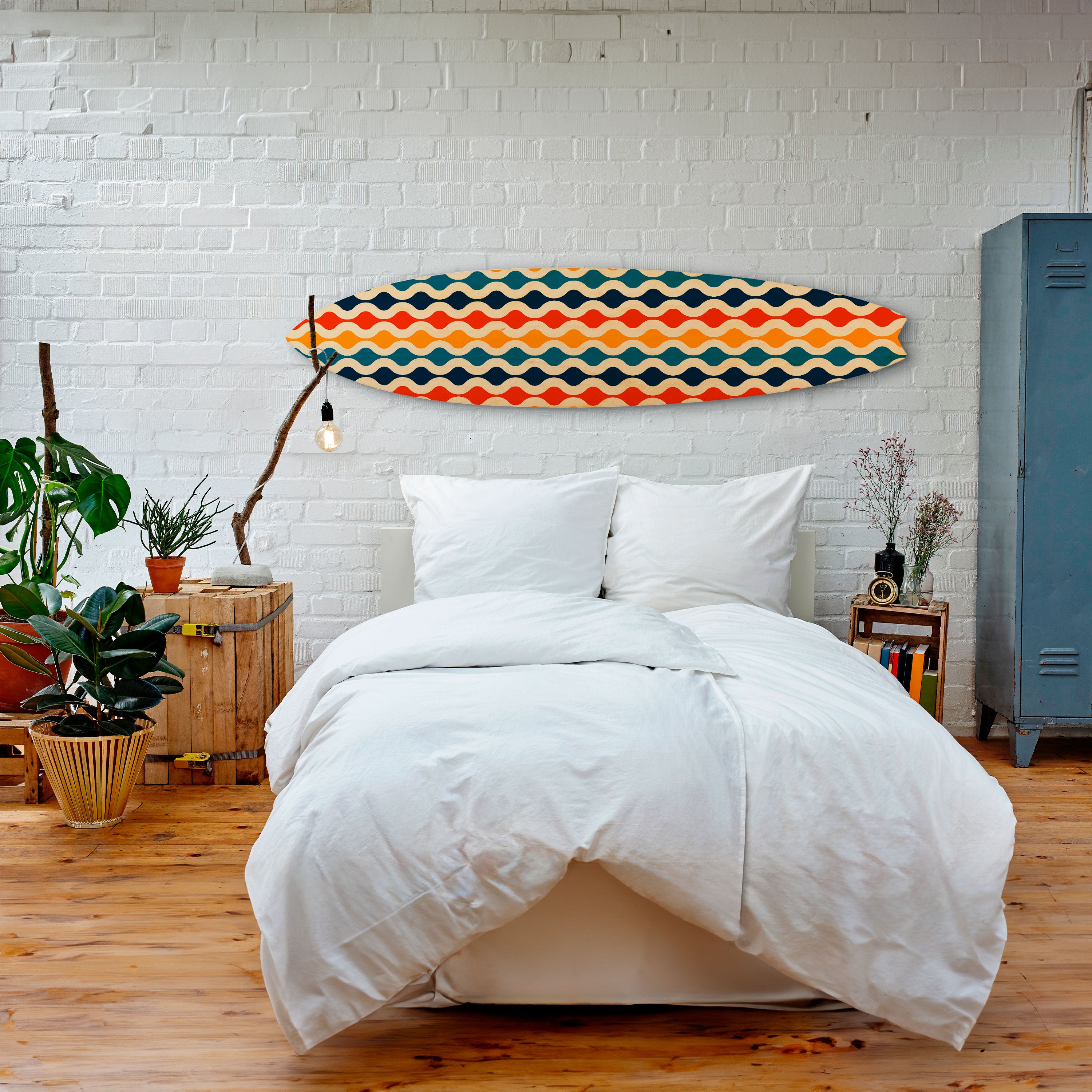 COLORFUL NOSTALGIA Dekoracyjna deska surfingowa